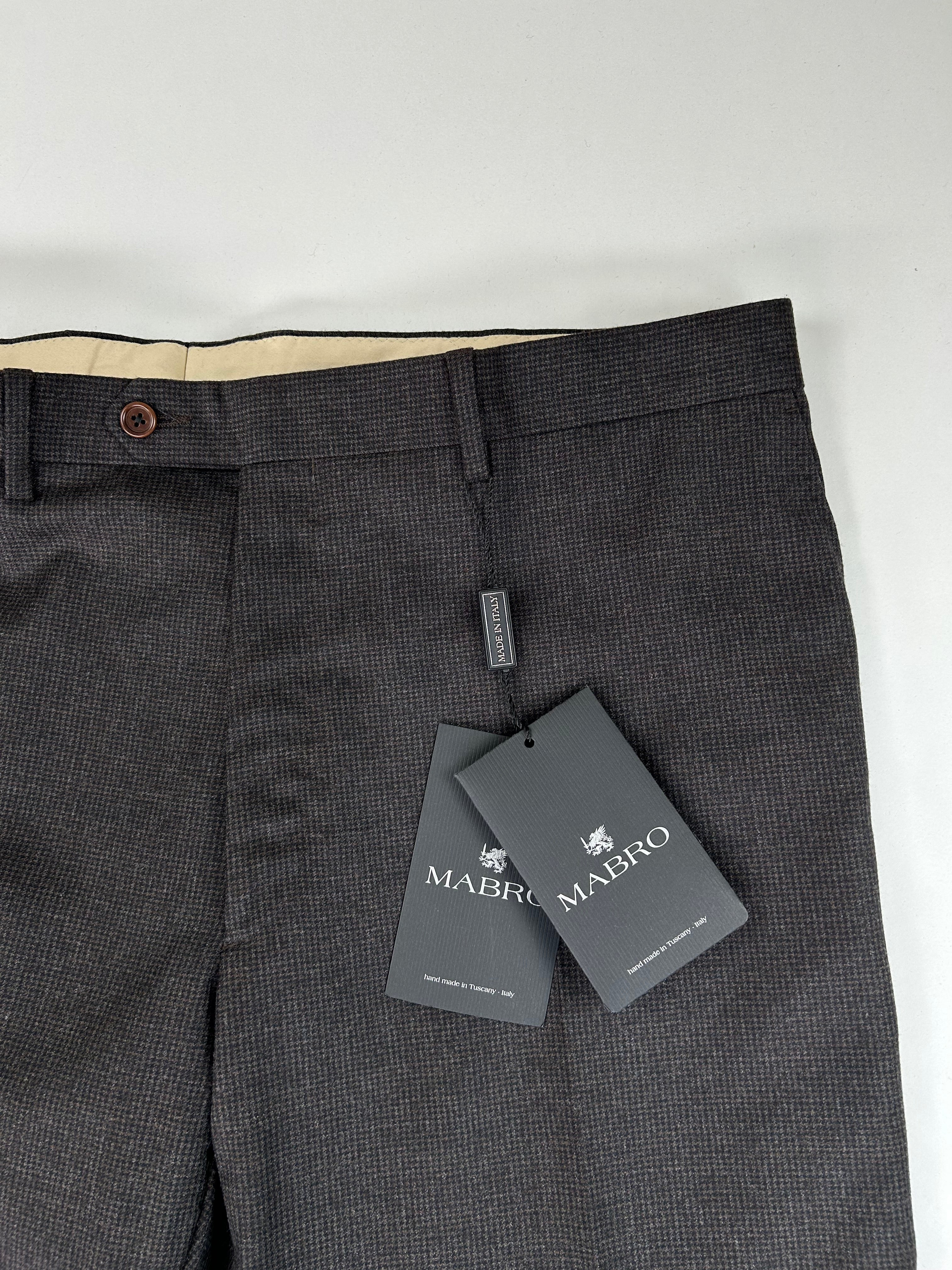 Mabro pantalone pied de poule — dettaglio fantasia — IlBotteghino