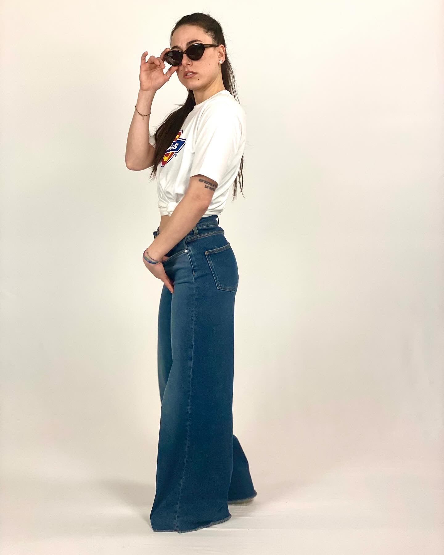 Bott.94 jeans palazzo — vestibilità over — IlBotteghino