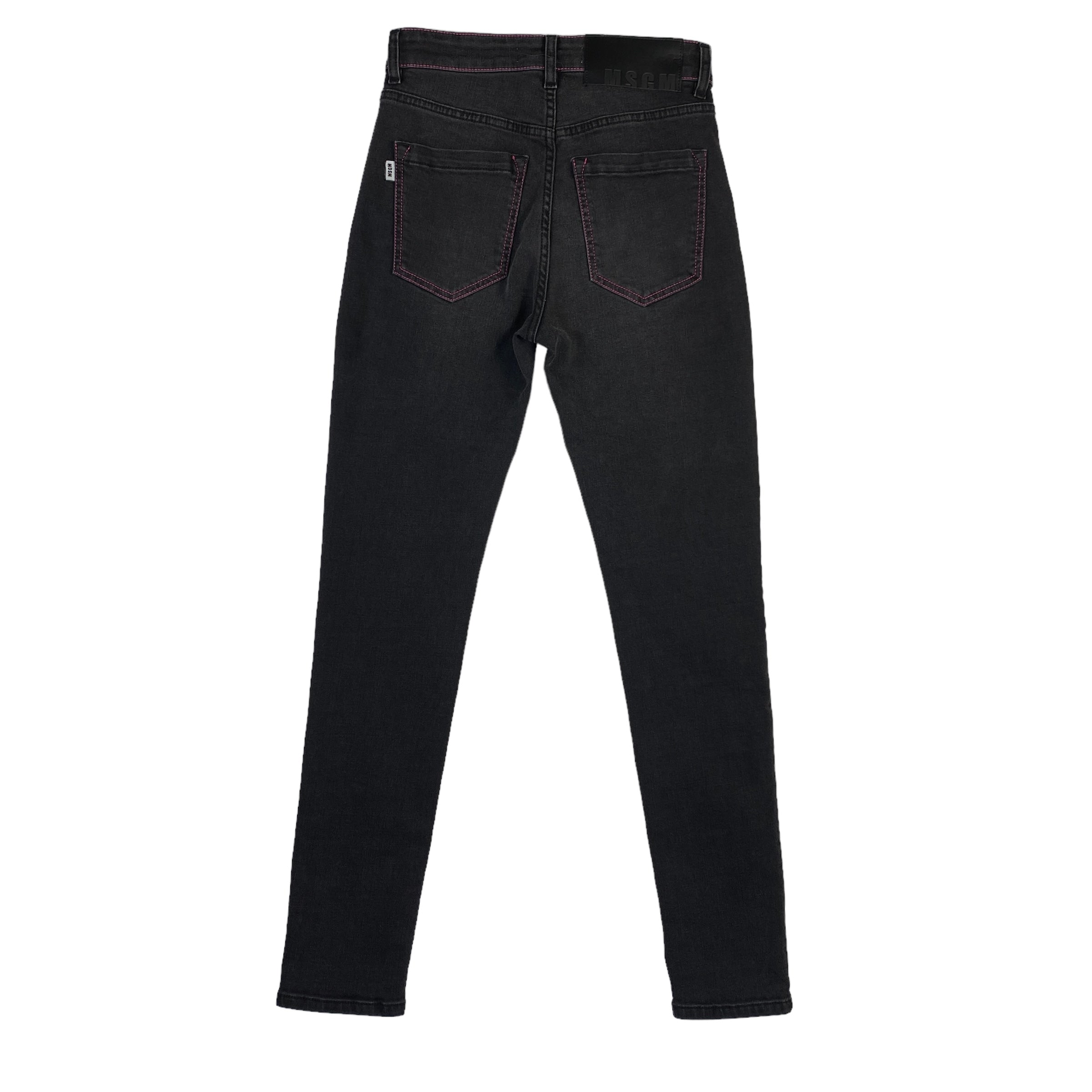 MSGM jeans slim crop — denim d'archivio — IlBotteghino