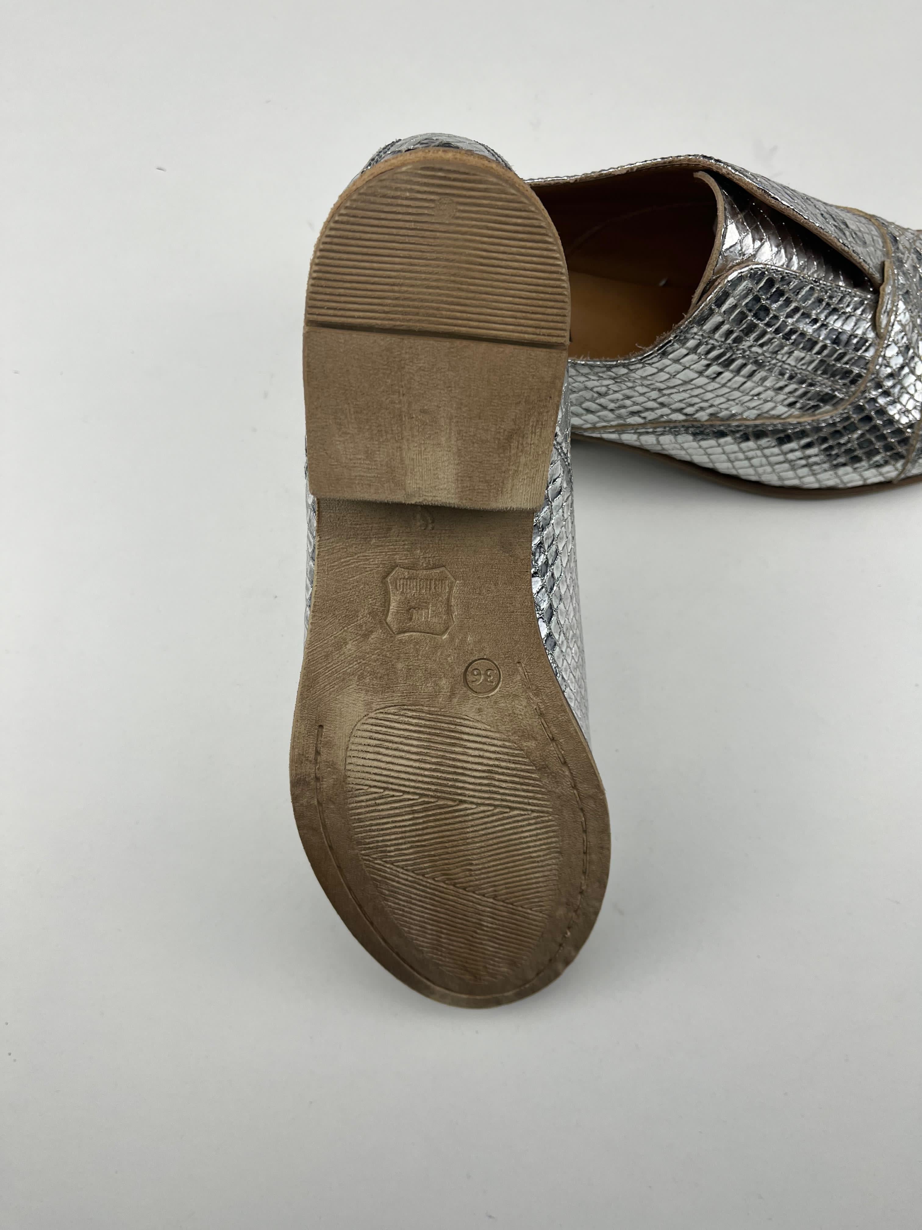 Antica Cuoieria scarpa argentata — Made in Italy — IlBotteghino