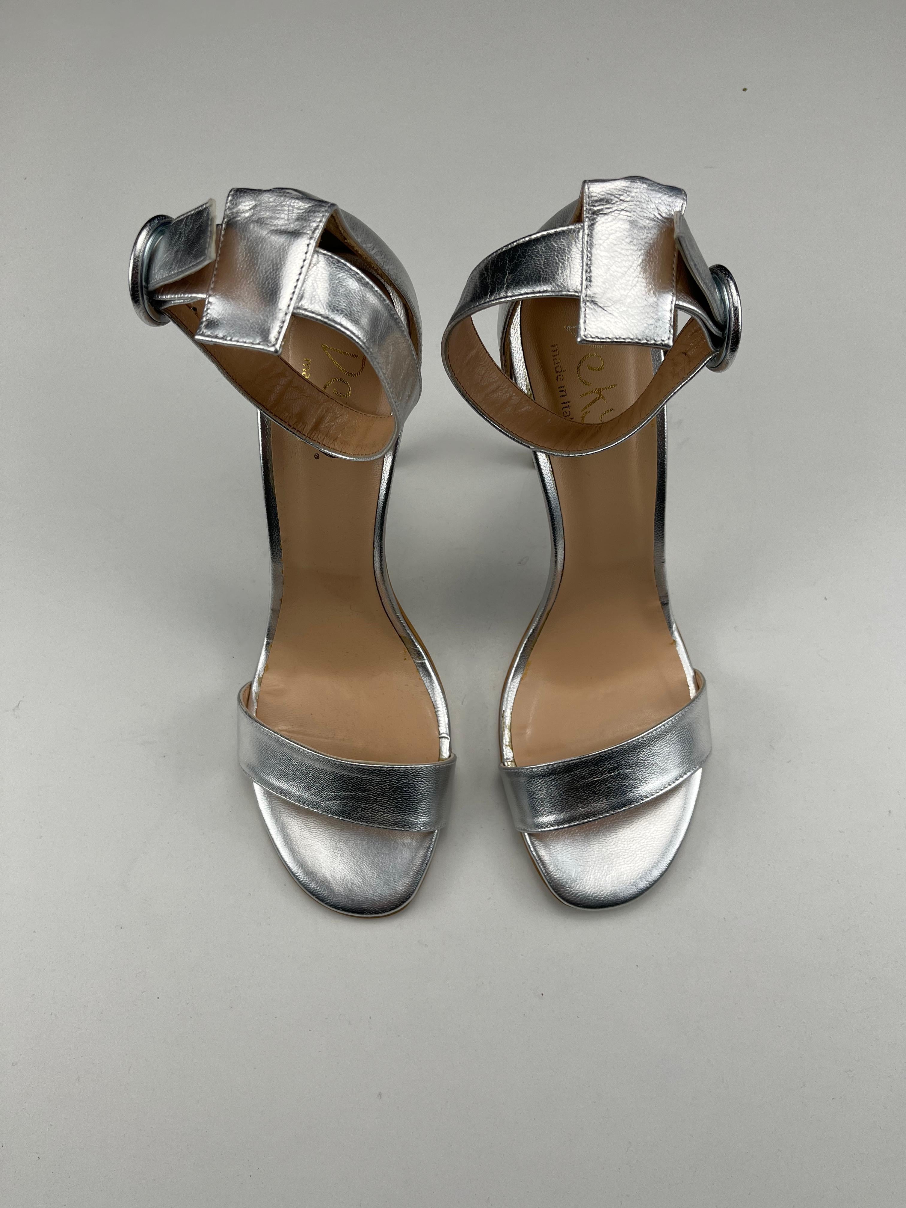 Deky scarpa argento — pelle Made in Italy — IlBotteghino
