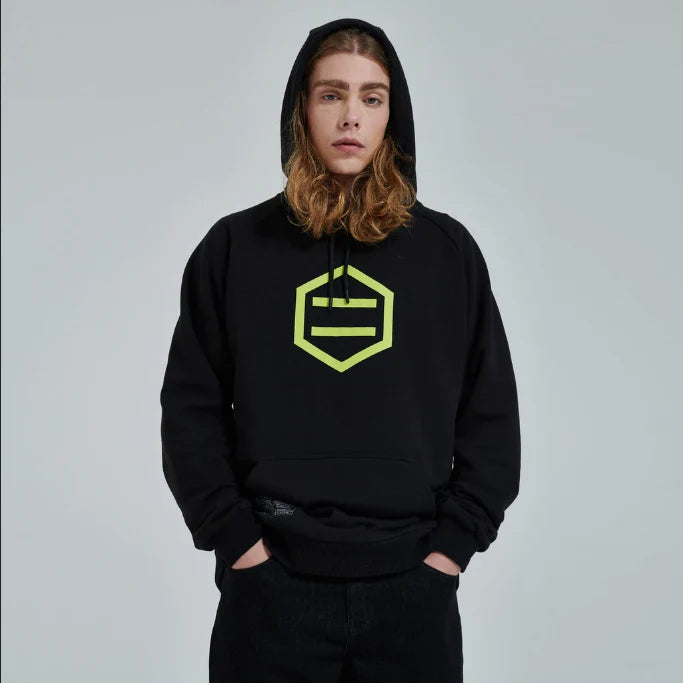 Felpa con cappuccio Dolly Noire Hexagon Logo, taglia L — IlBotteghino
