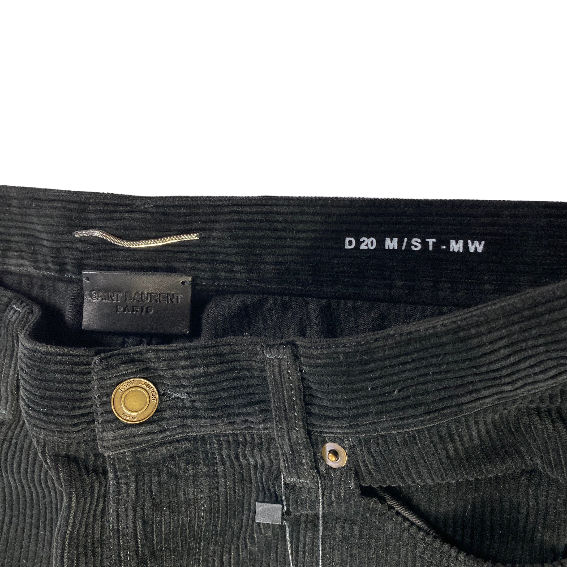 Saint Laurent pantalone velluto — dettaglio taglia — IlBotteghino