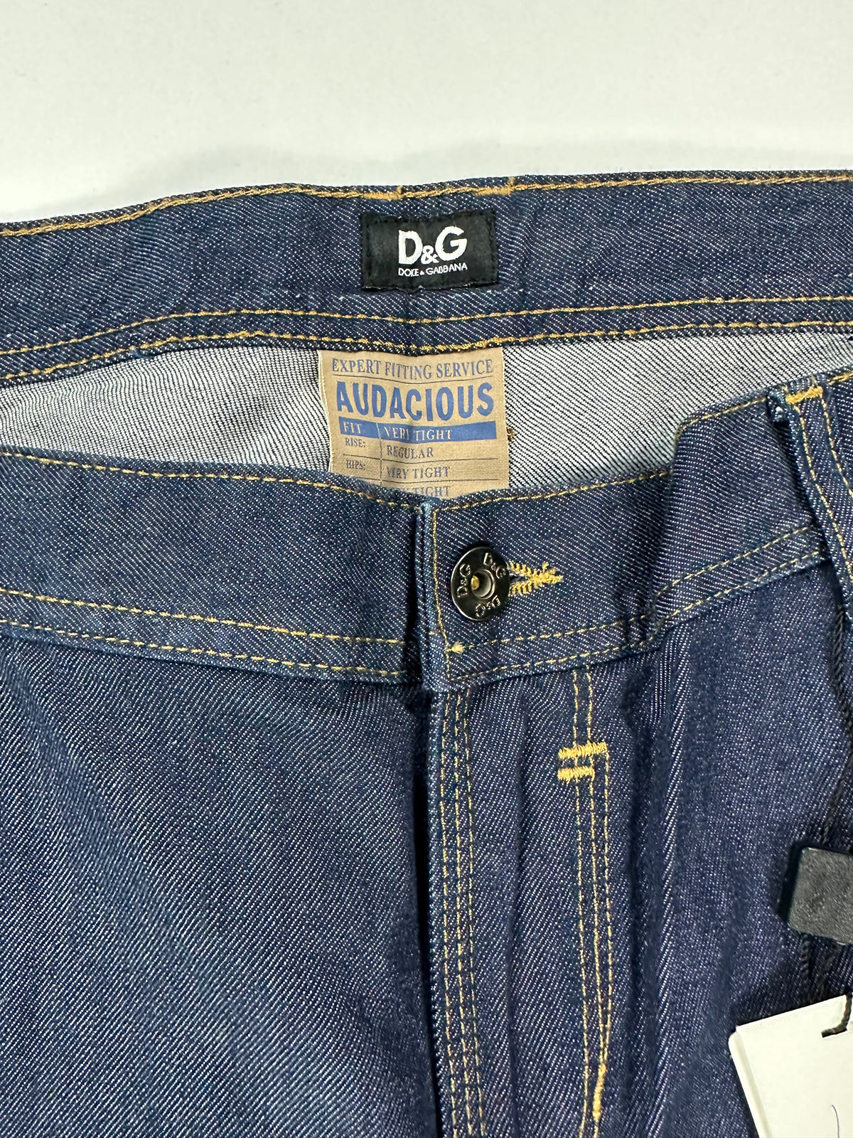 D&G jeans Audacious — cuciture tabacco — IlBotteghino