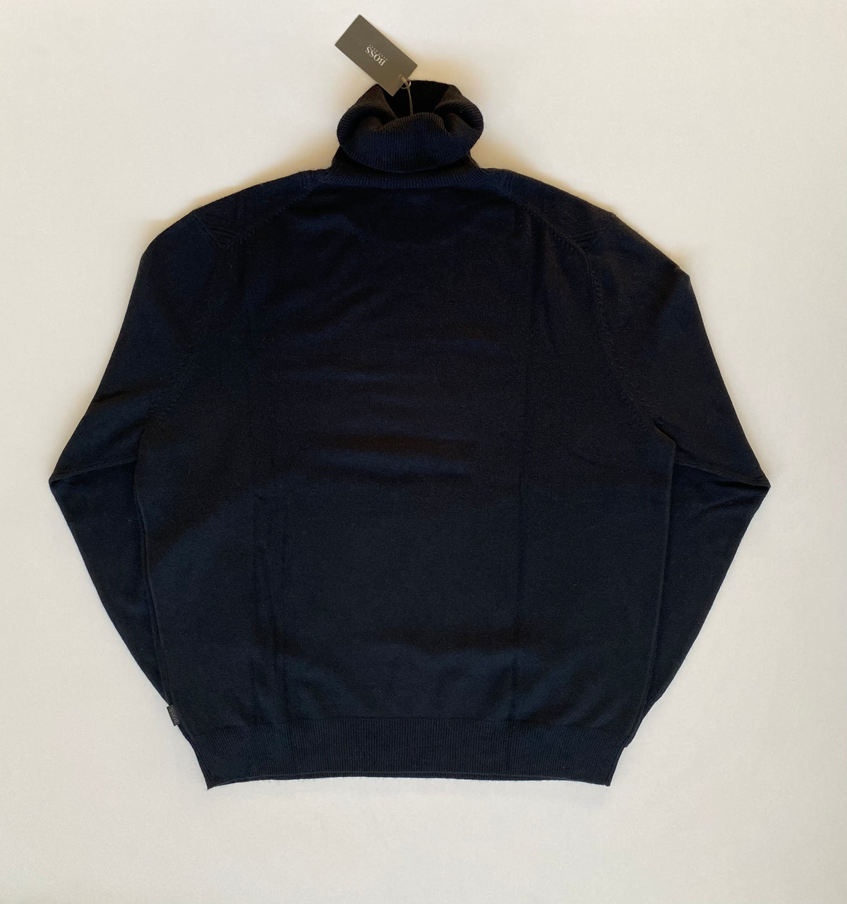 Dolcevita Hugo Boss Orell seta e cashmere nero rombi - Tg. XL