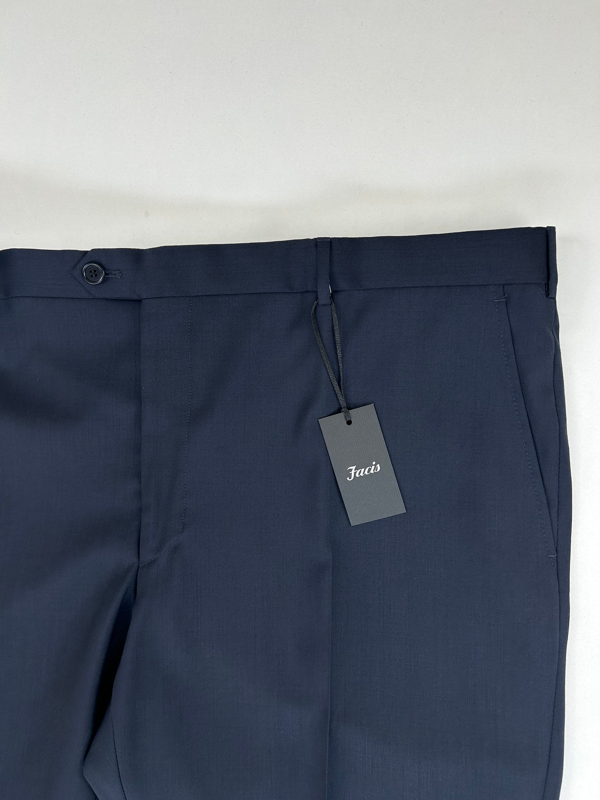 Facis pantalone navy blue — dettaglio tessuto — IlBotteghino