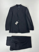 Abito Versace Classic nero con collo coreano da uomo, taglia IT 52