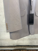 Completo Carlo Pignatelli grigio, dettaglio collo coreano mandarino