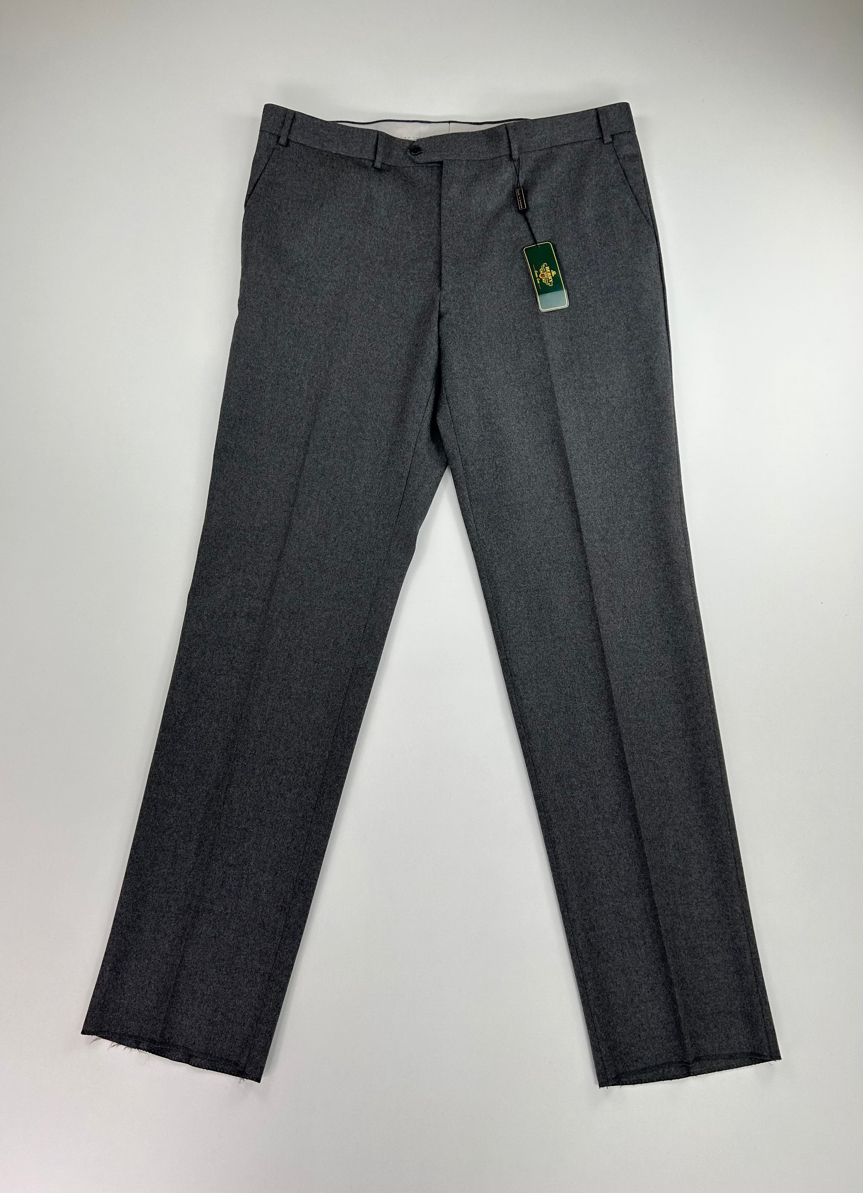 Pantalone sartoriale Berry grigio Super 100's, taglia IT 60 (2) — IlBotteghino