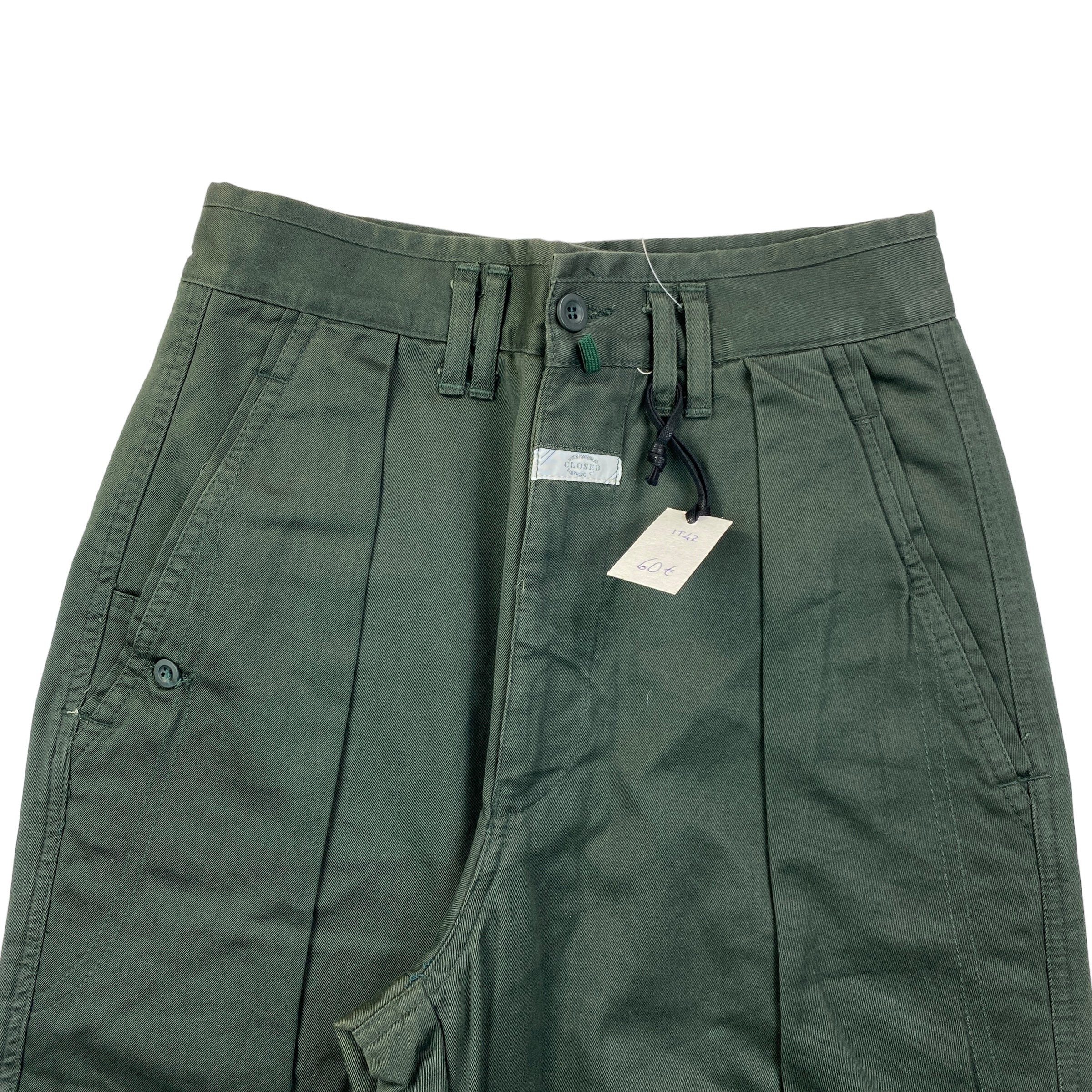 Closed pantalone verde scuro — gamba dritta d'archivio — IlBotteghino