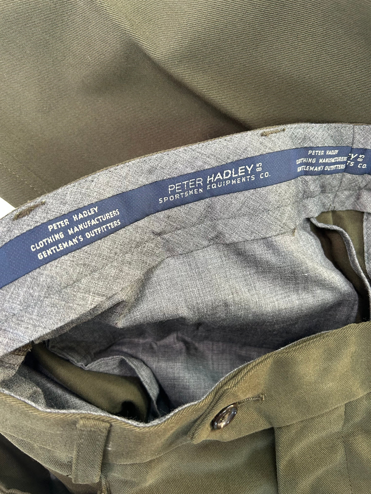 Peter Hadley pantalone verde — archivio sartoriale — IlBotteghino