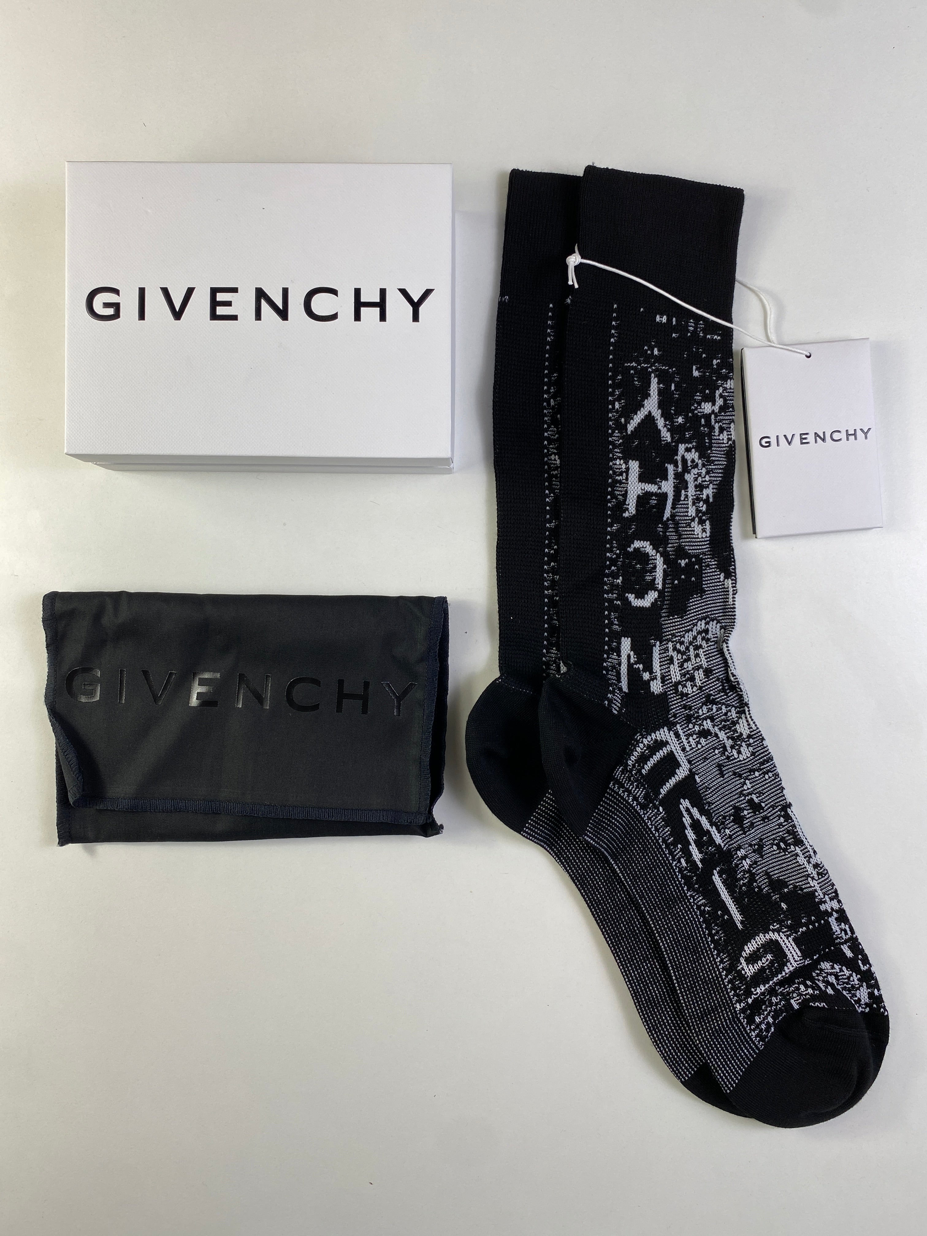 Givenchy calzetto nero — luxury d'archivio — IlBotteghino