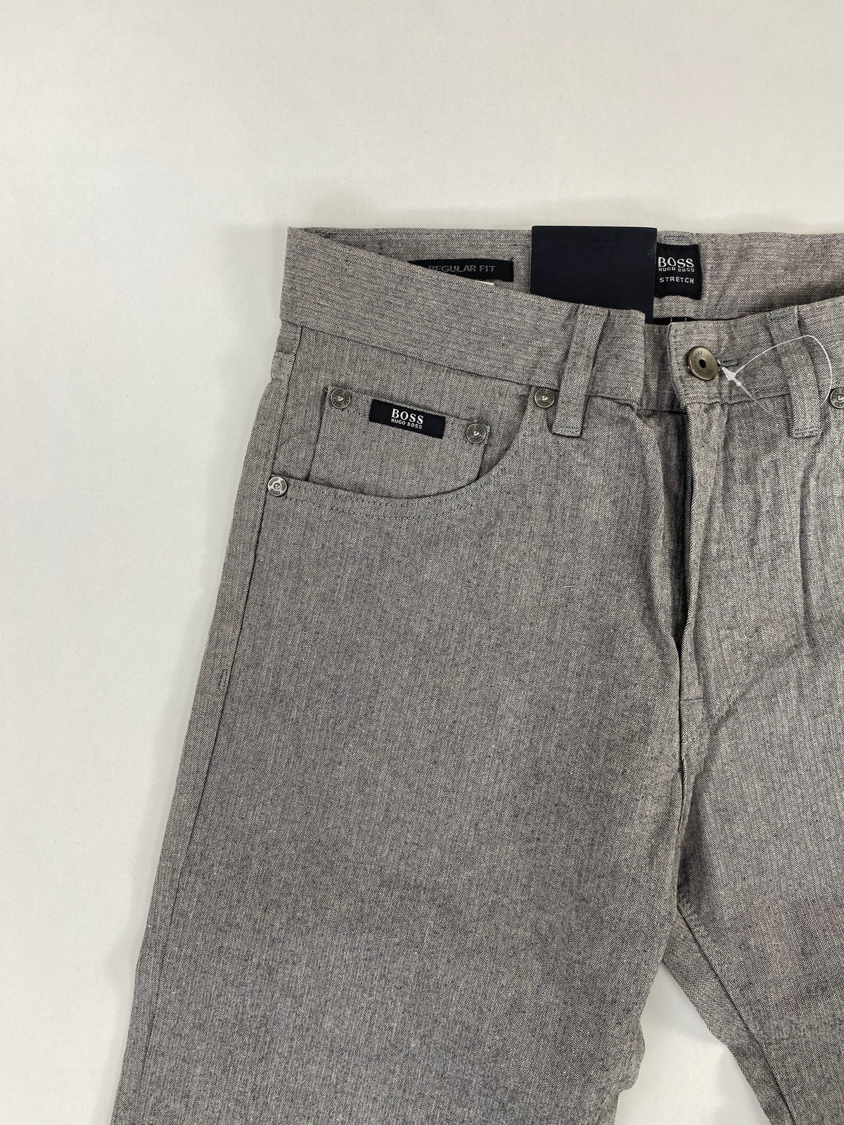 Hugo Boss Maine spina di pesce — dettaglio tessuto — IlBotteghino