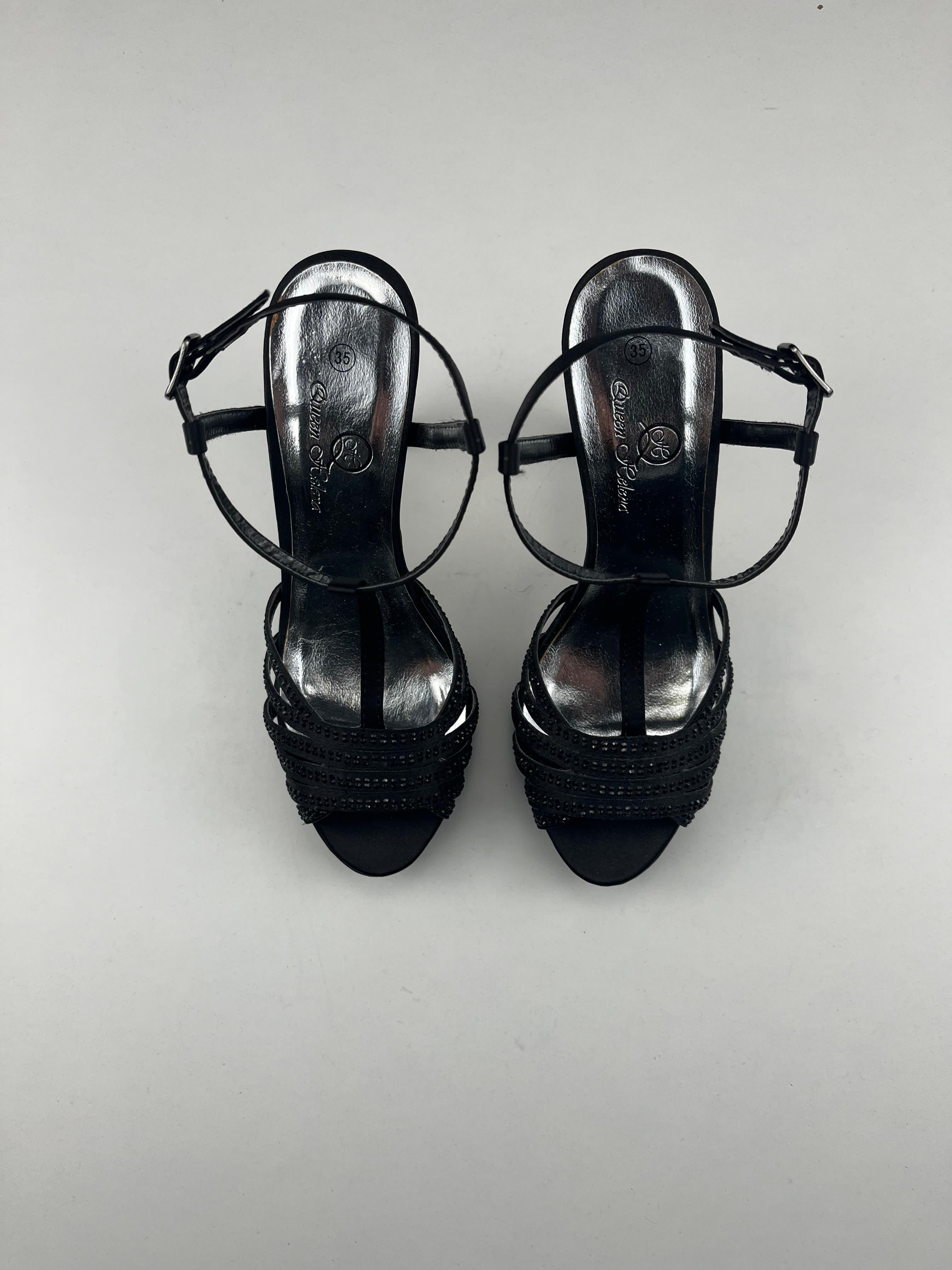 Scarpa aperta QueenHelena nera, taglia EU 35 — IlBotteghino