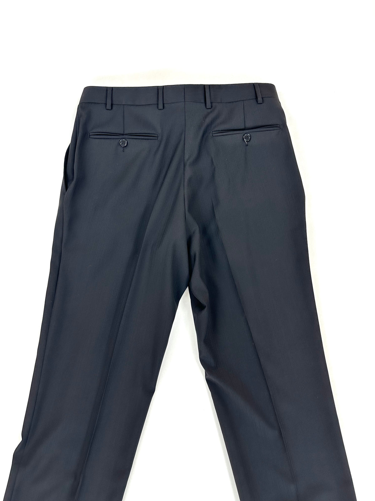Retro del pantalone Canali con tasche posteriori a filetto