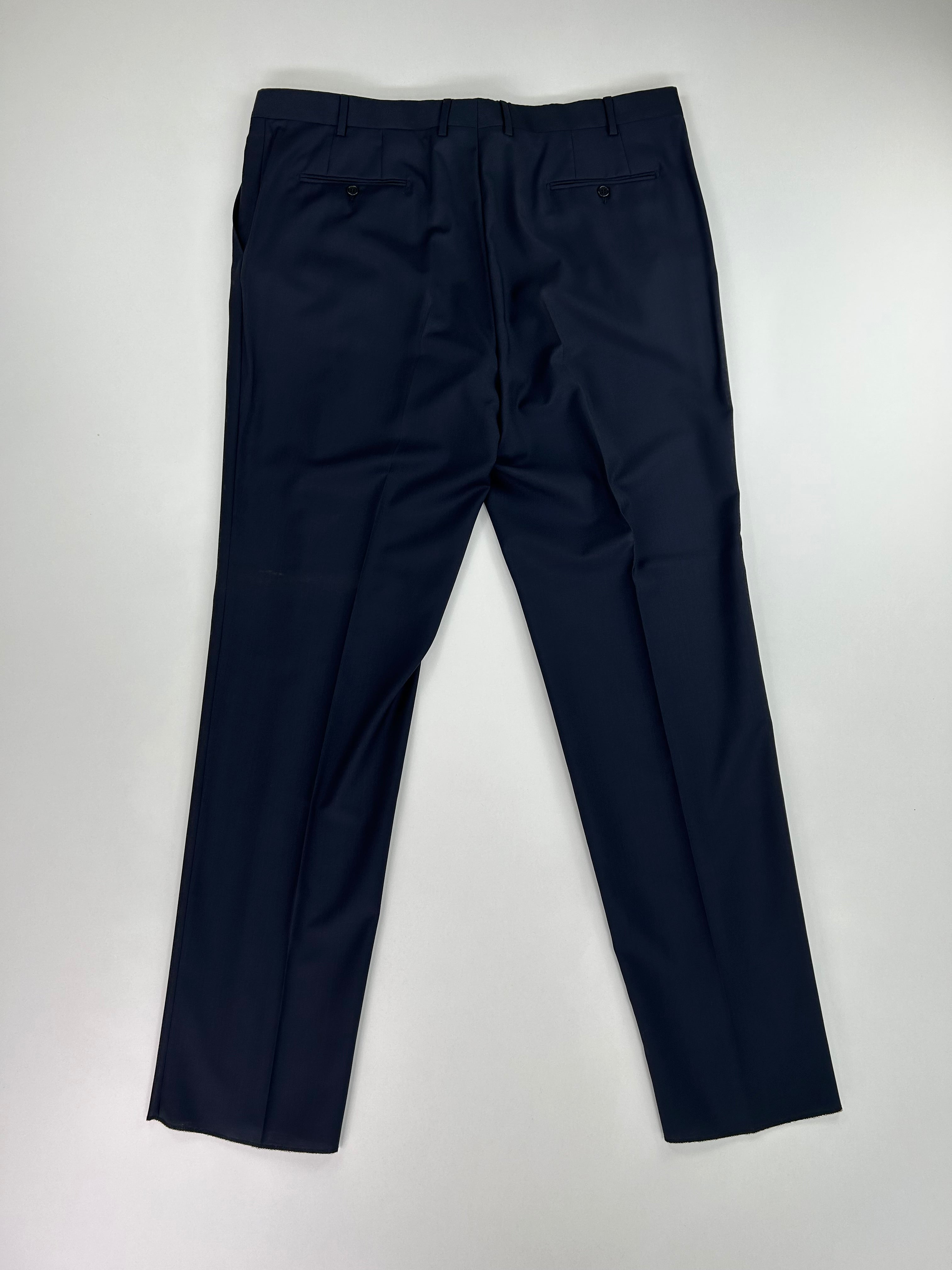 Mabro pantalone sartoriale blu navy, vista posteriore