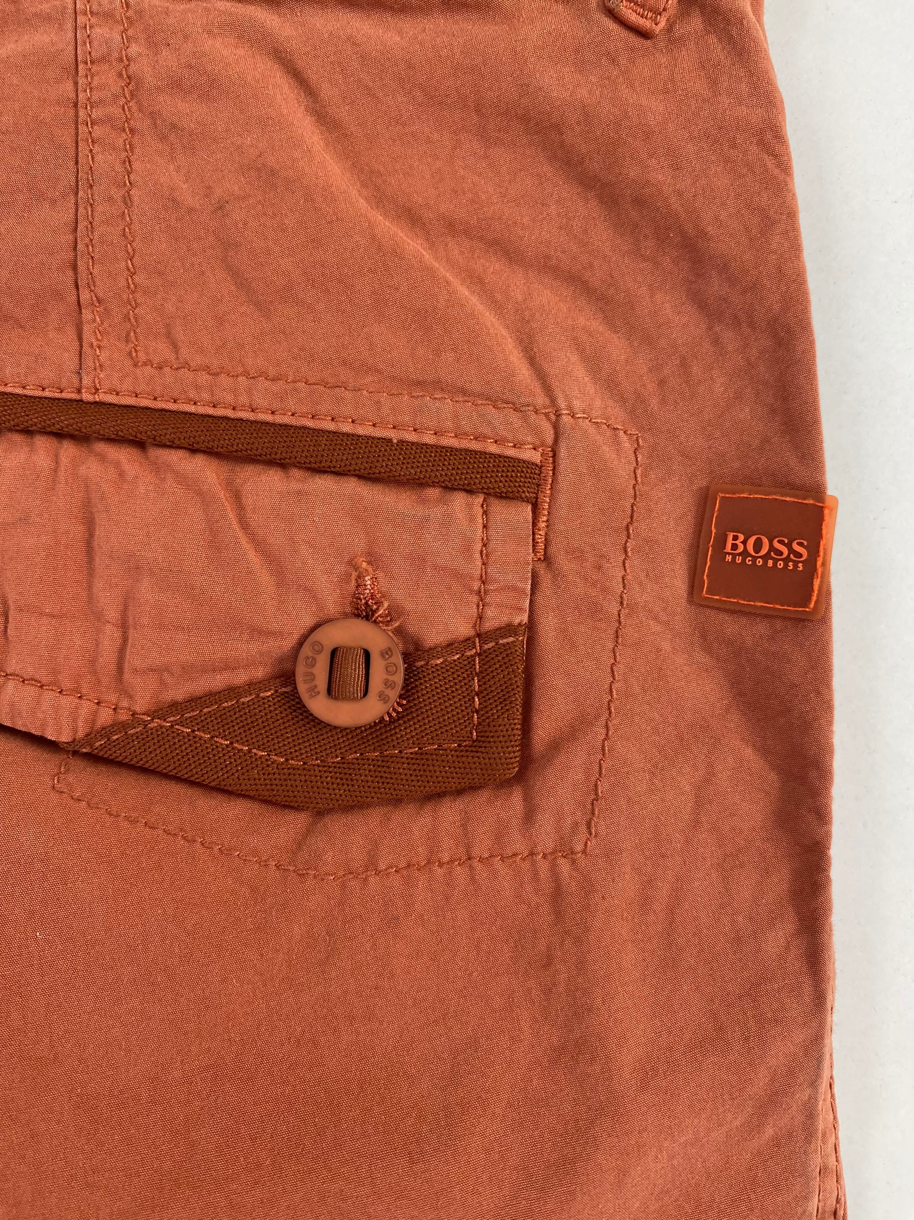 Pantalone Hugo Boss Orange Miltuss cargo arancio, cartellino originale