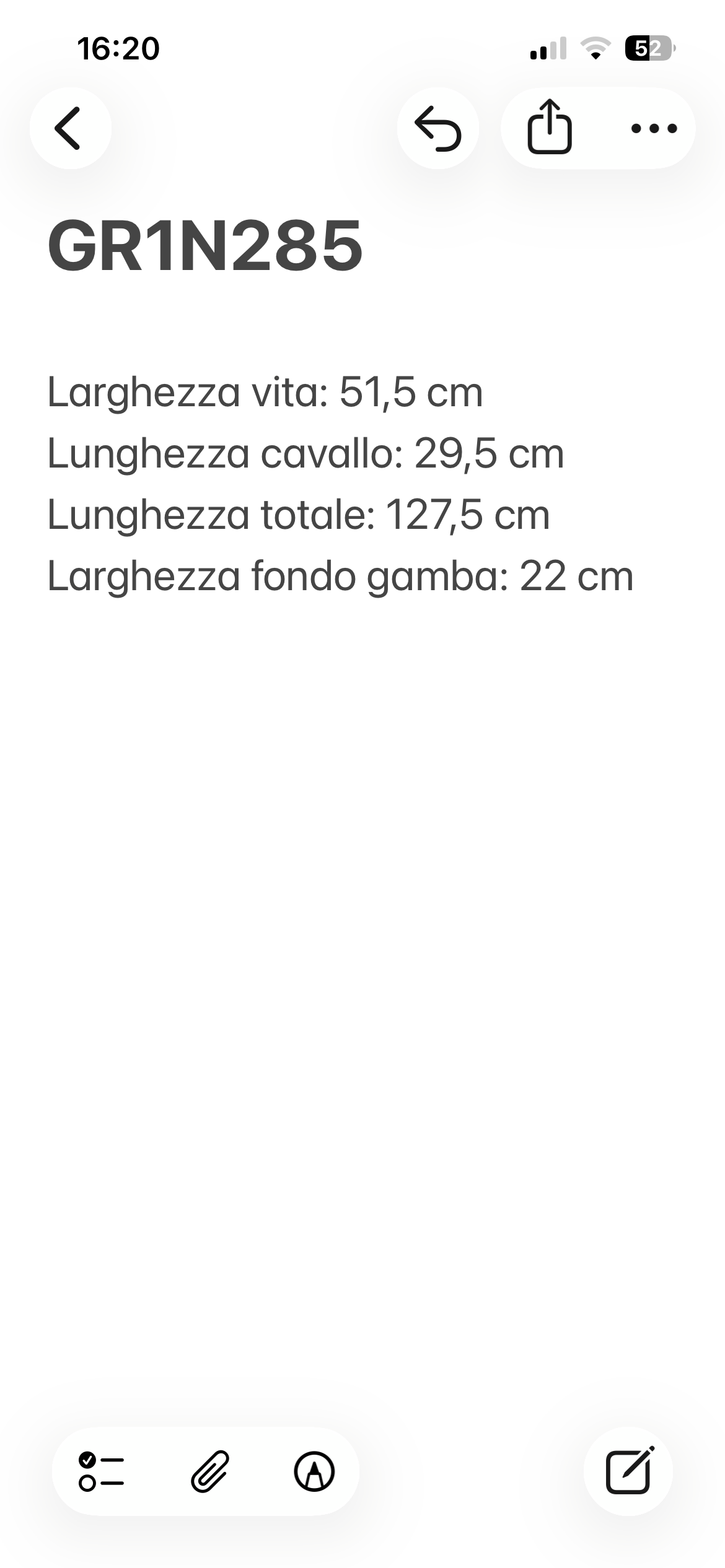 Tiziano pantalone grigio — dettaglio fondo gamba — IlBotteghino