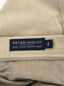 Peter Hadley Pantalone Sartoriale Uomo Beige 100% Cotone TG 54