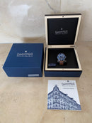 Eberhard Scafograf 300 MCMLIX Quadrante Blu e Pelle Marrone 41034.VS CP