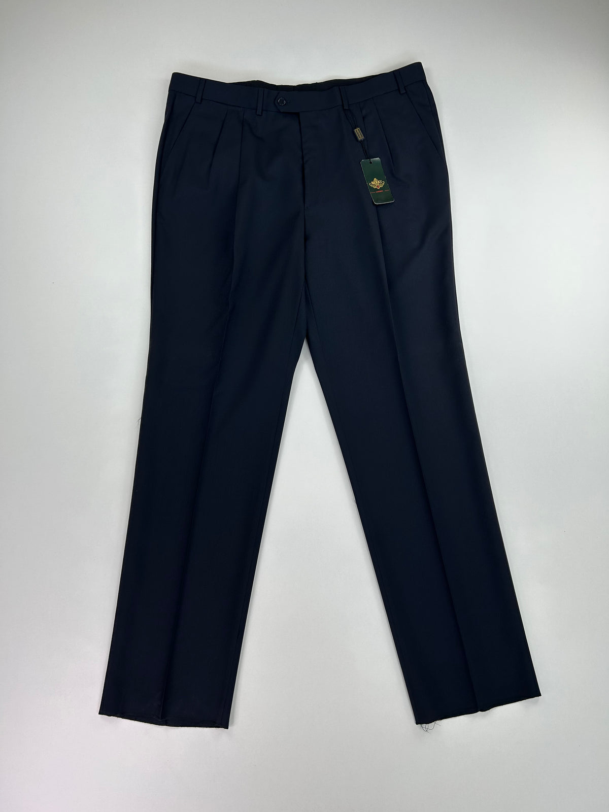 Pantalone sartoriale Berry blu notte lana merino, taglia IT 60 — IlBotteghino