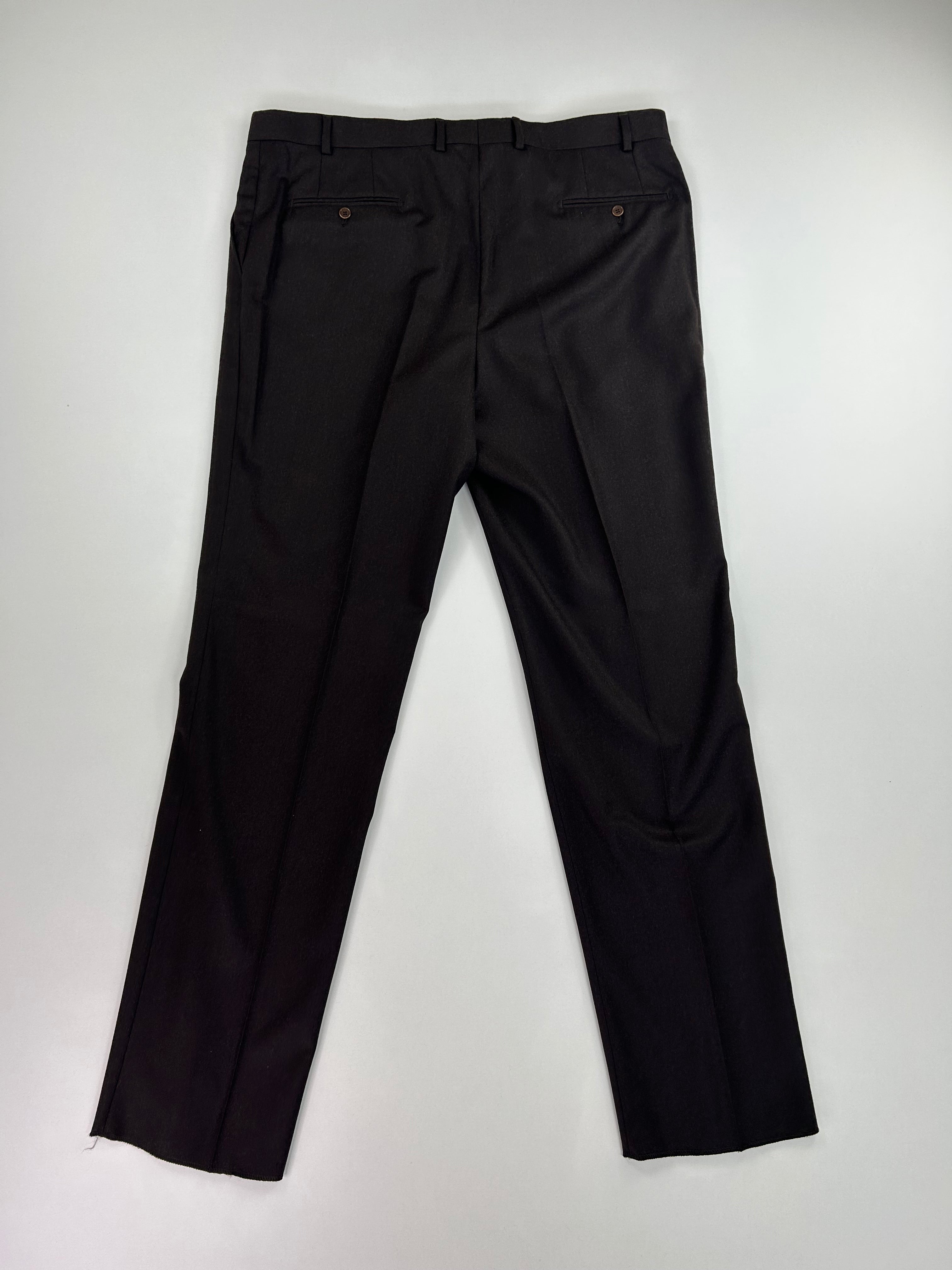 Berry pantalone marrone — lana Super 100's — IlBotteghino