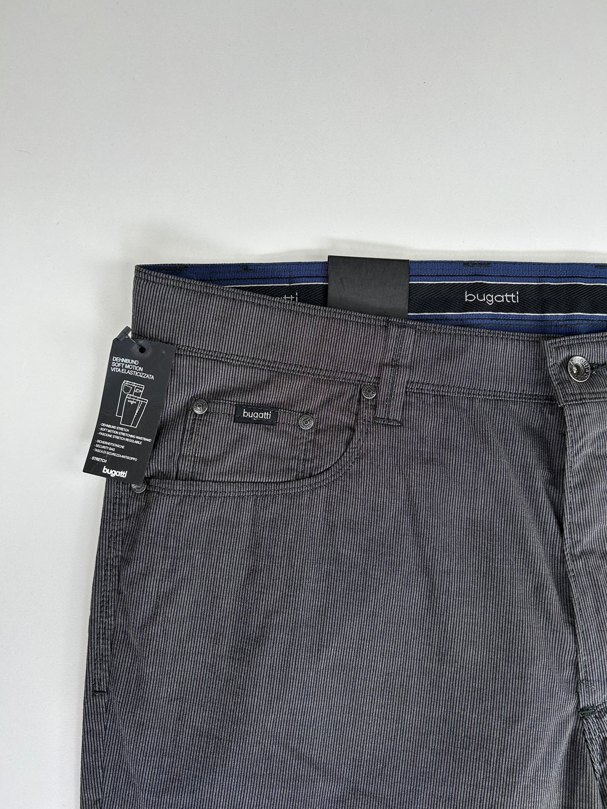 Bugatti pantalone grigio — vista laterale — IlBotteghino