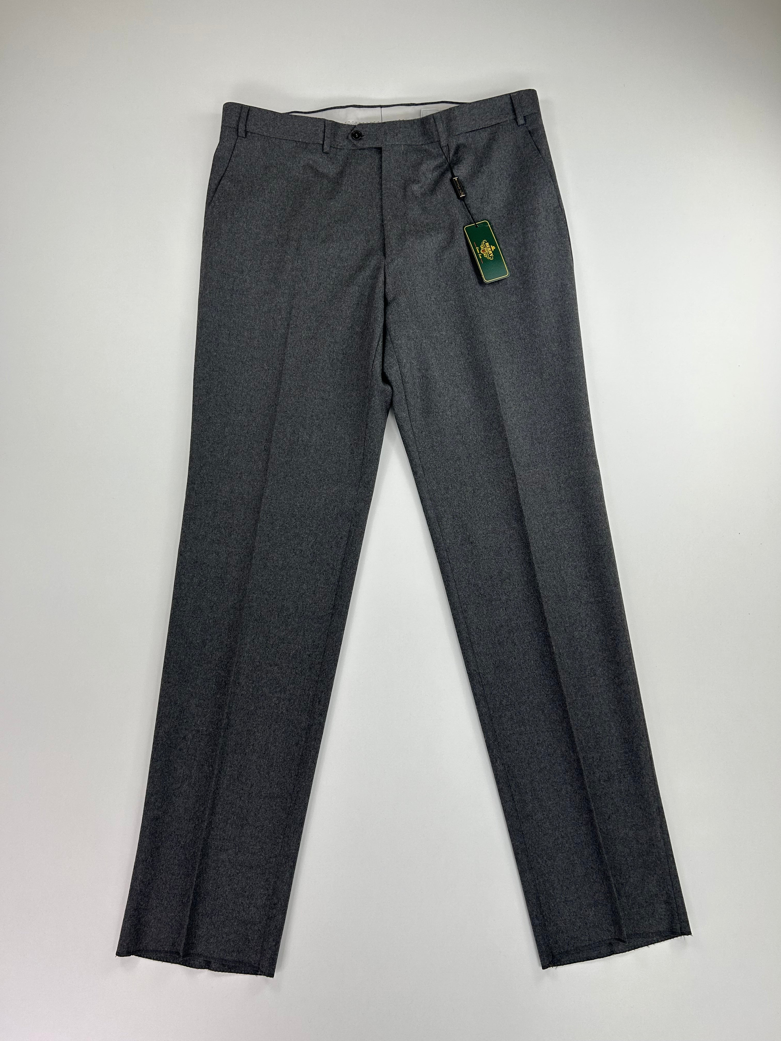 Pantalone sartoriale Berry grigio Super 100's, taglia IT 58 — IlBotteghino