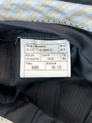 Pantalone Sartoriale Uomo Blu Gessato 100% Virgin Wool Super 100’s Natural Stretch Taglia 50 Made in Italy