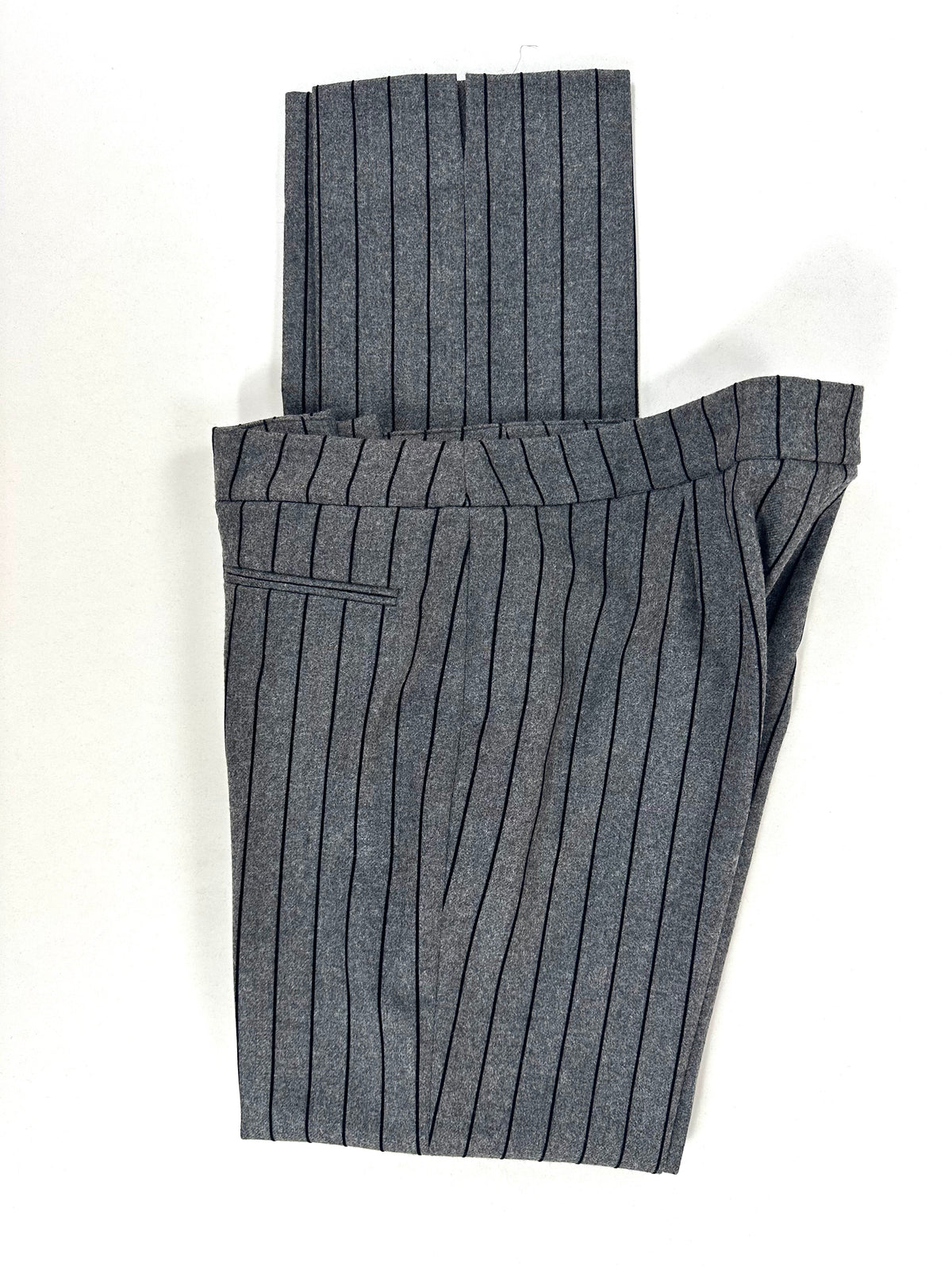 Pantalone Brooksfield coordinato gessato grigio, piegato
