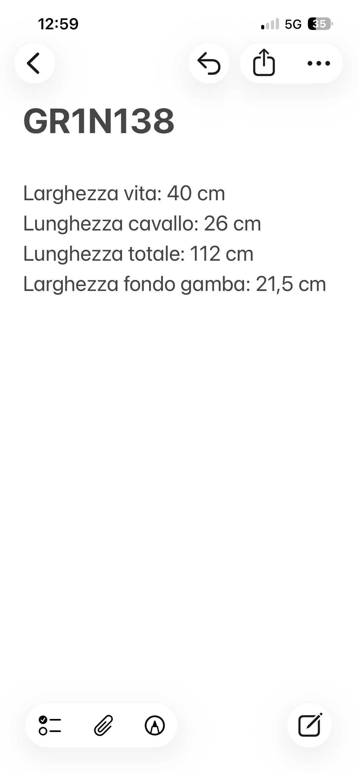 Federico Osti jeans blu — dettaglio fondo gamba — IlBotteghino