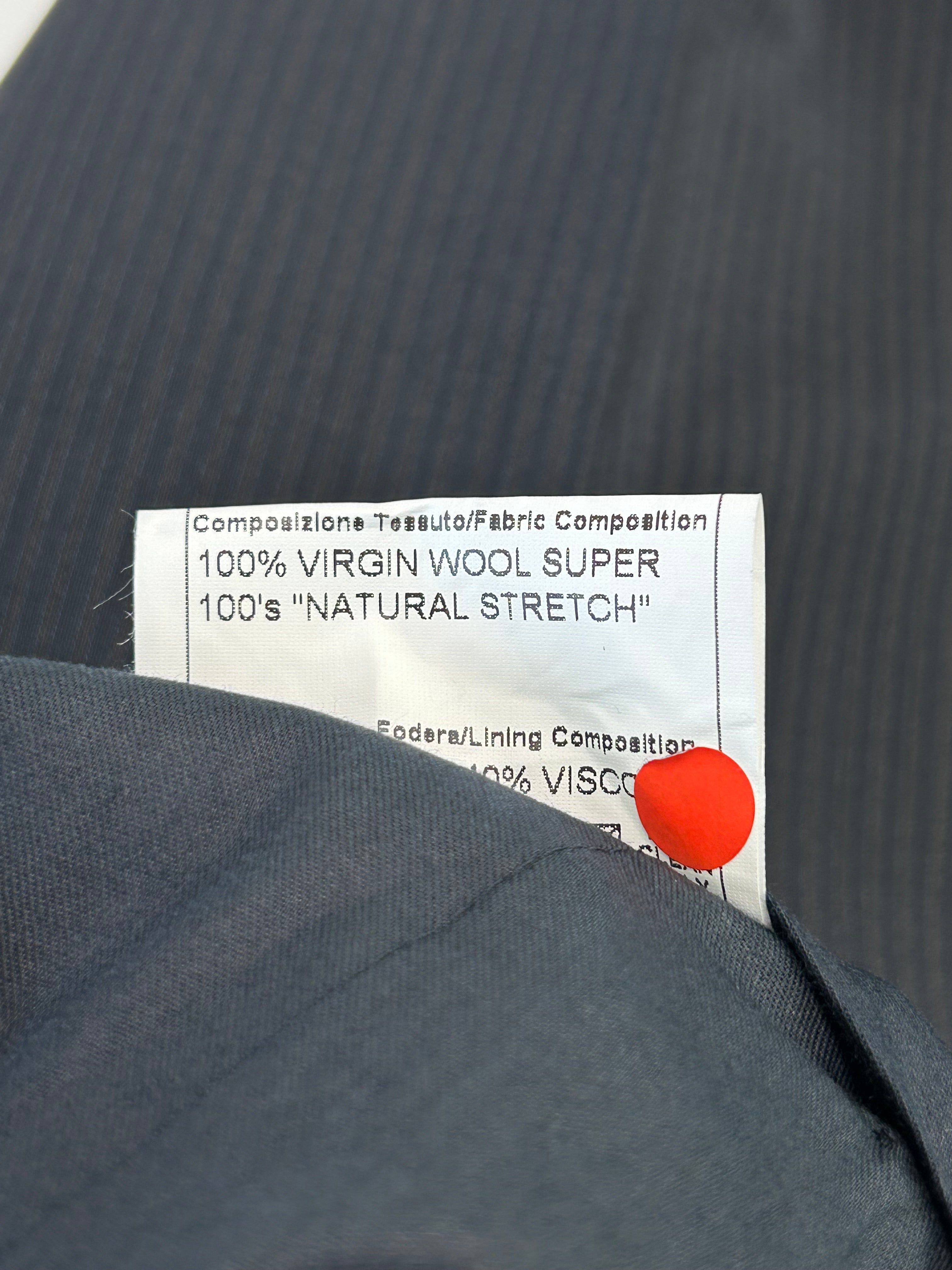 Pantalone gessato blu — dettaglio fantasia — IlBotteghino