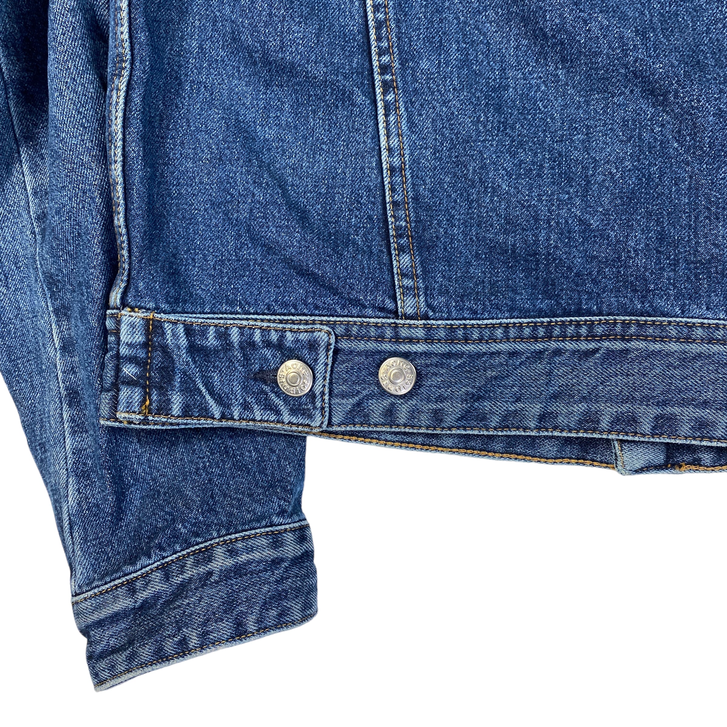 Acne Studios giacca Tent mid blue — dettaglio tessuto — IlBotteghino