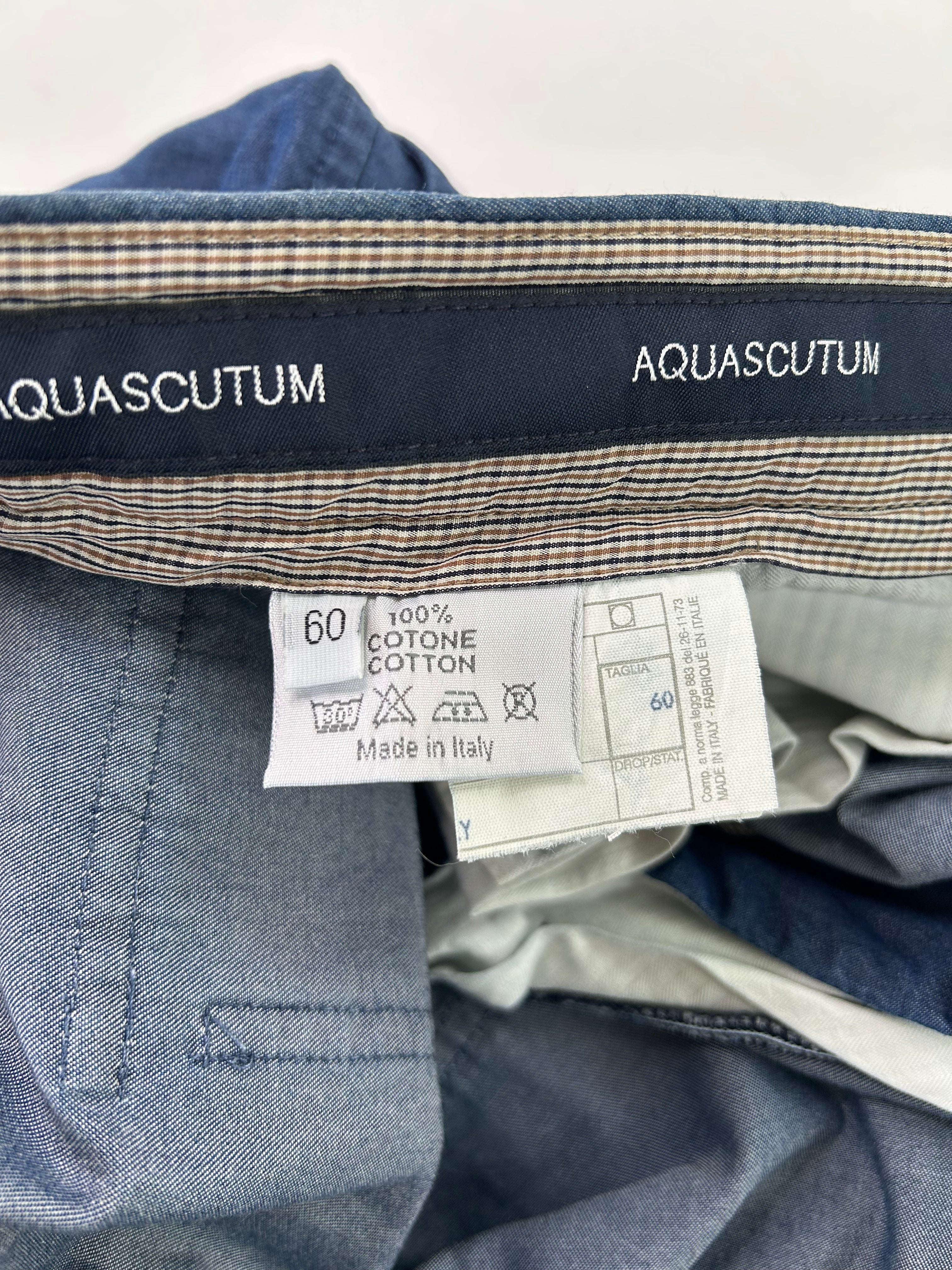 Aquascutum pantalone cobalto — pezzo unico — IlBotteghino