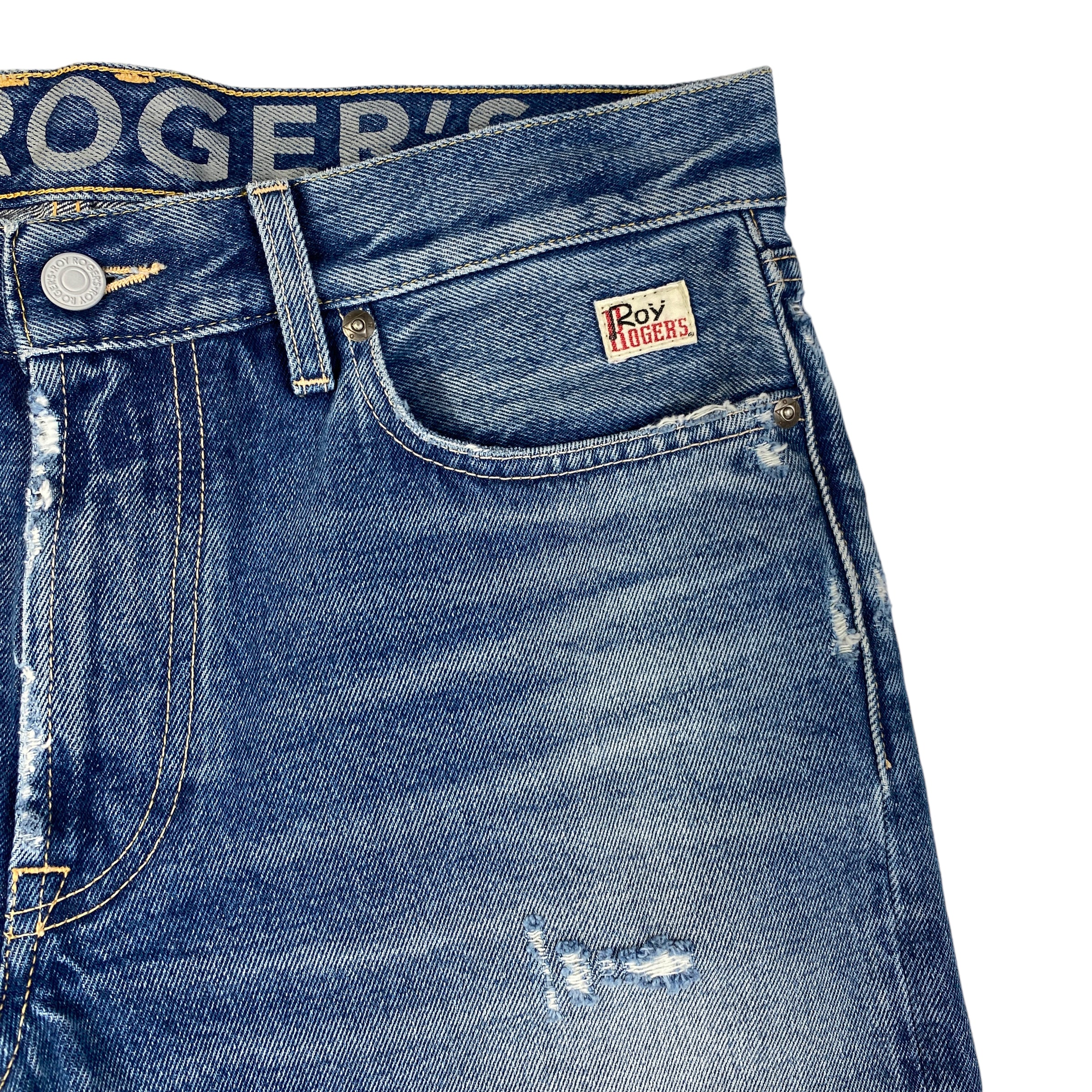 Roy Roger's jeans strappi — archivio moda denim — IlBotteghino