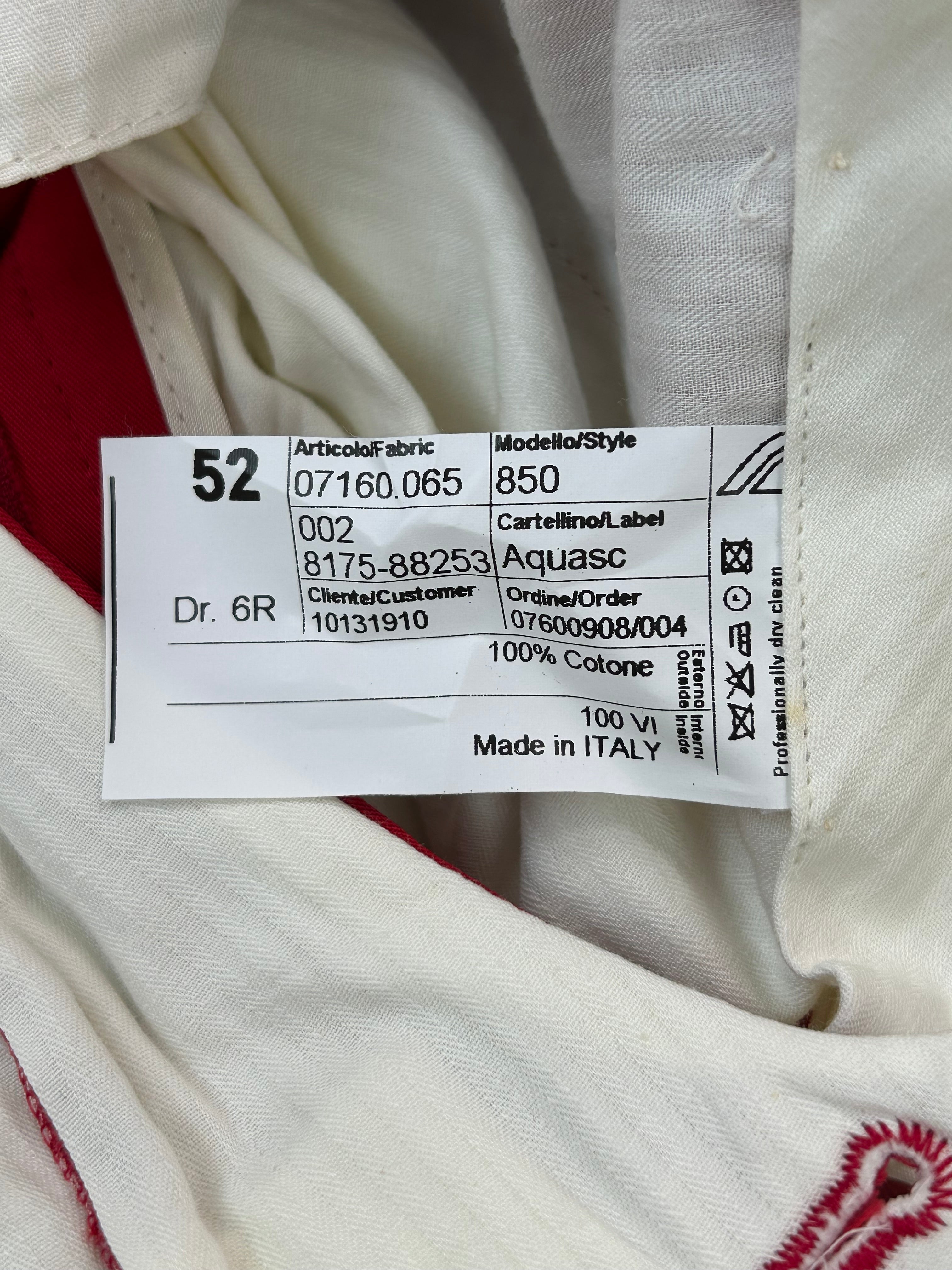 Aquascutum pantalone rosso — vista laterale — IlBotteghino
