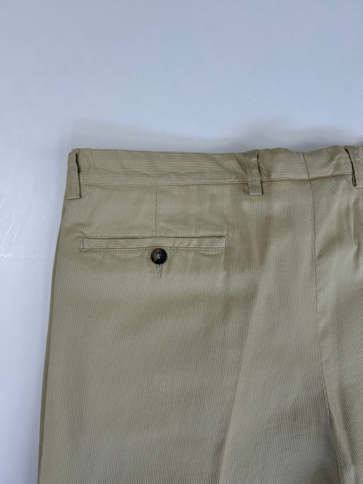 Deimos pantalone beige righe — puro cotone — IlBotteghino