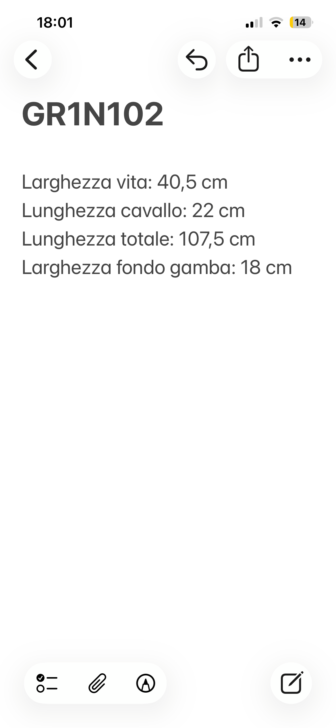 Riserva Berwich pantalone beige chiaro — dettaglio fondo gamba — IlBotteghino