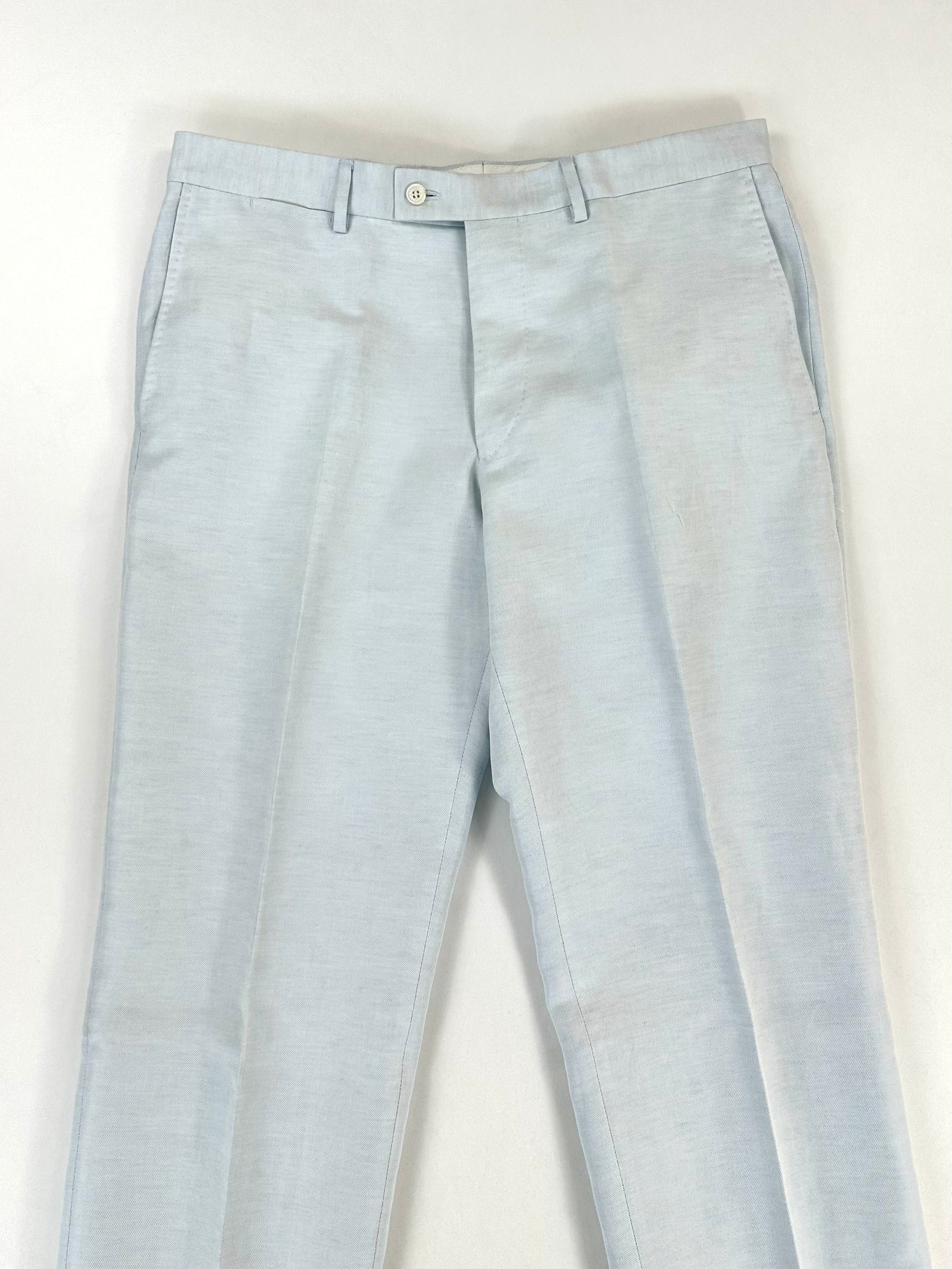 Completo Versace Collection azzurro cotone e lino - Tg. 54