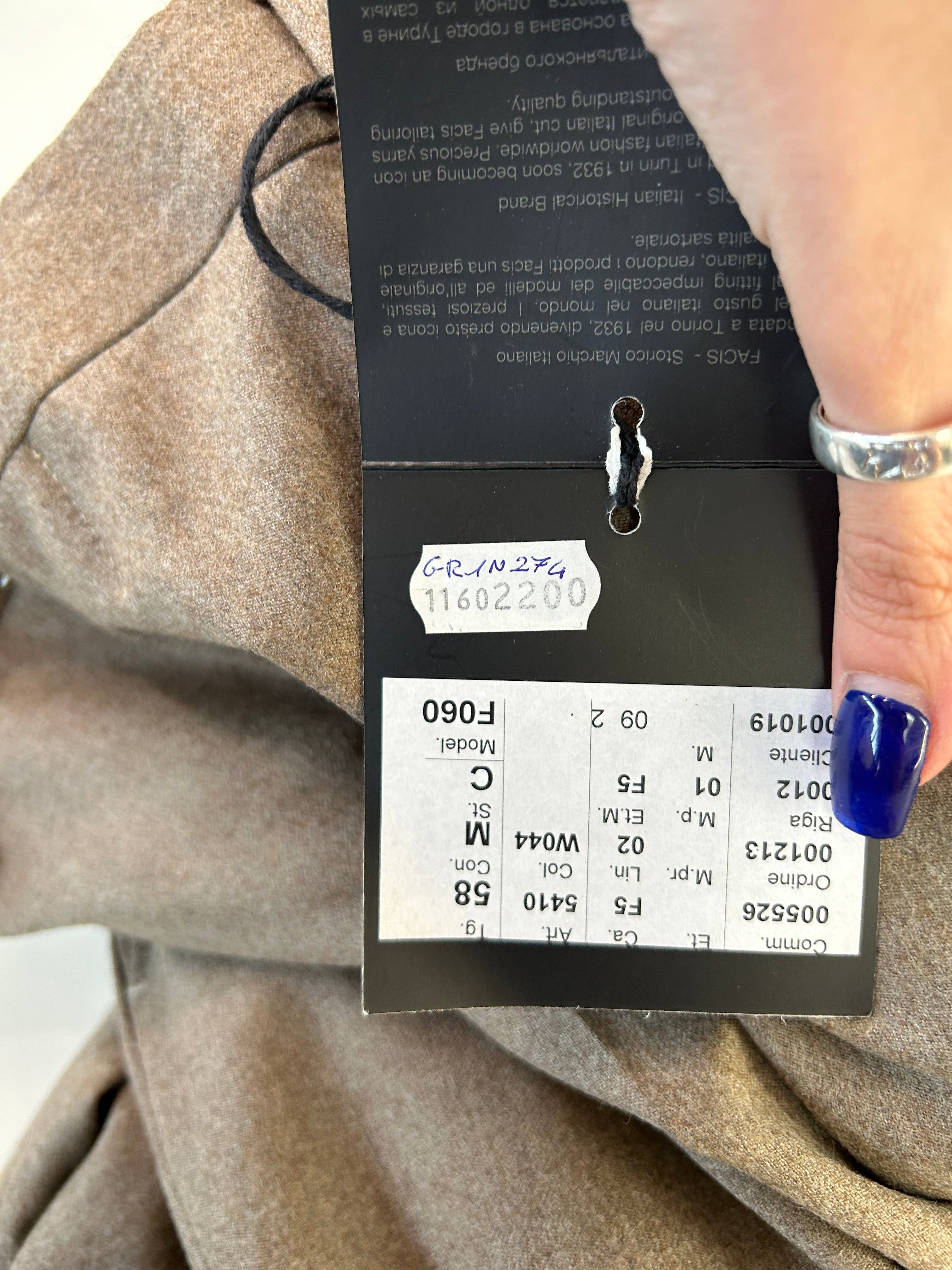 Facis pantalone marrone chiaro — archivio sartoriale — IlBotteghino