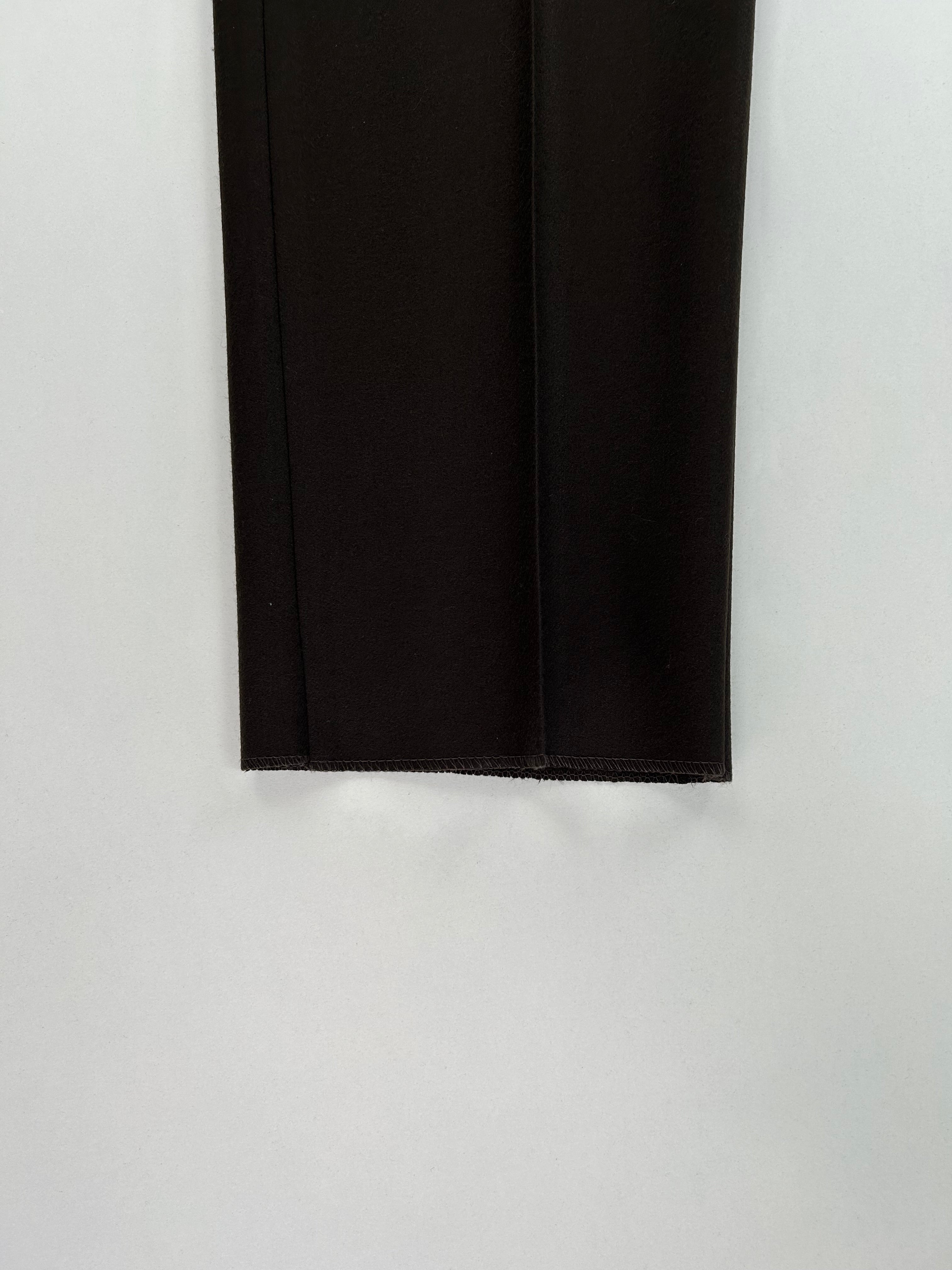 Aquascutum pantalone marrone scuro — vista laterale — IlBotteghino