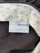 Pantalone Sartoriale Uomo Marrone Gessato 100% Cotone Taglia 54 Made in Italy