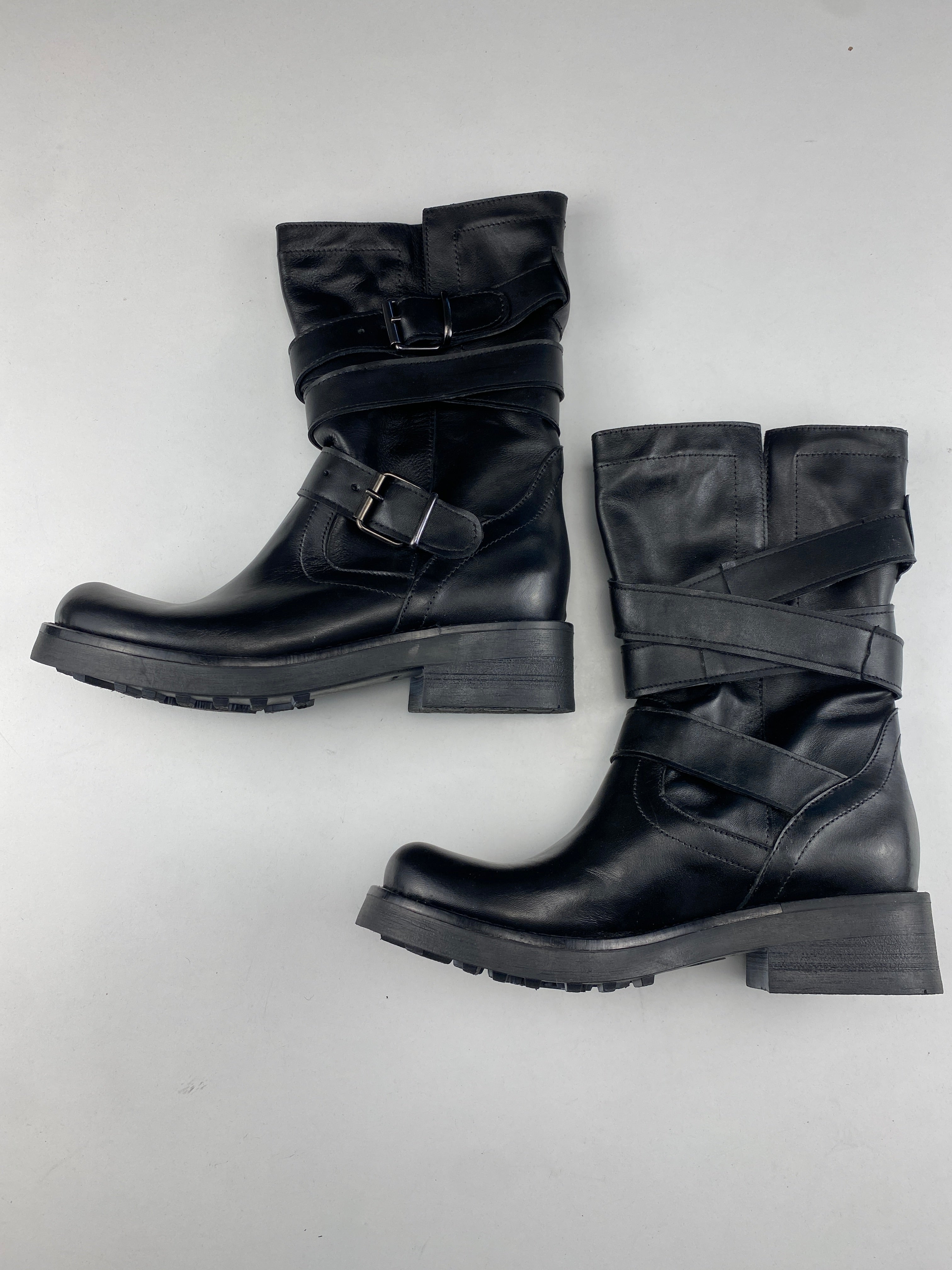 Stivaletto Deky in pelle nero, taglia EU 36 — IlBotteghino