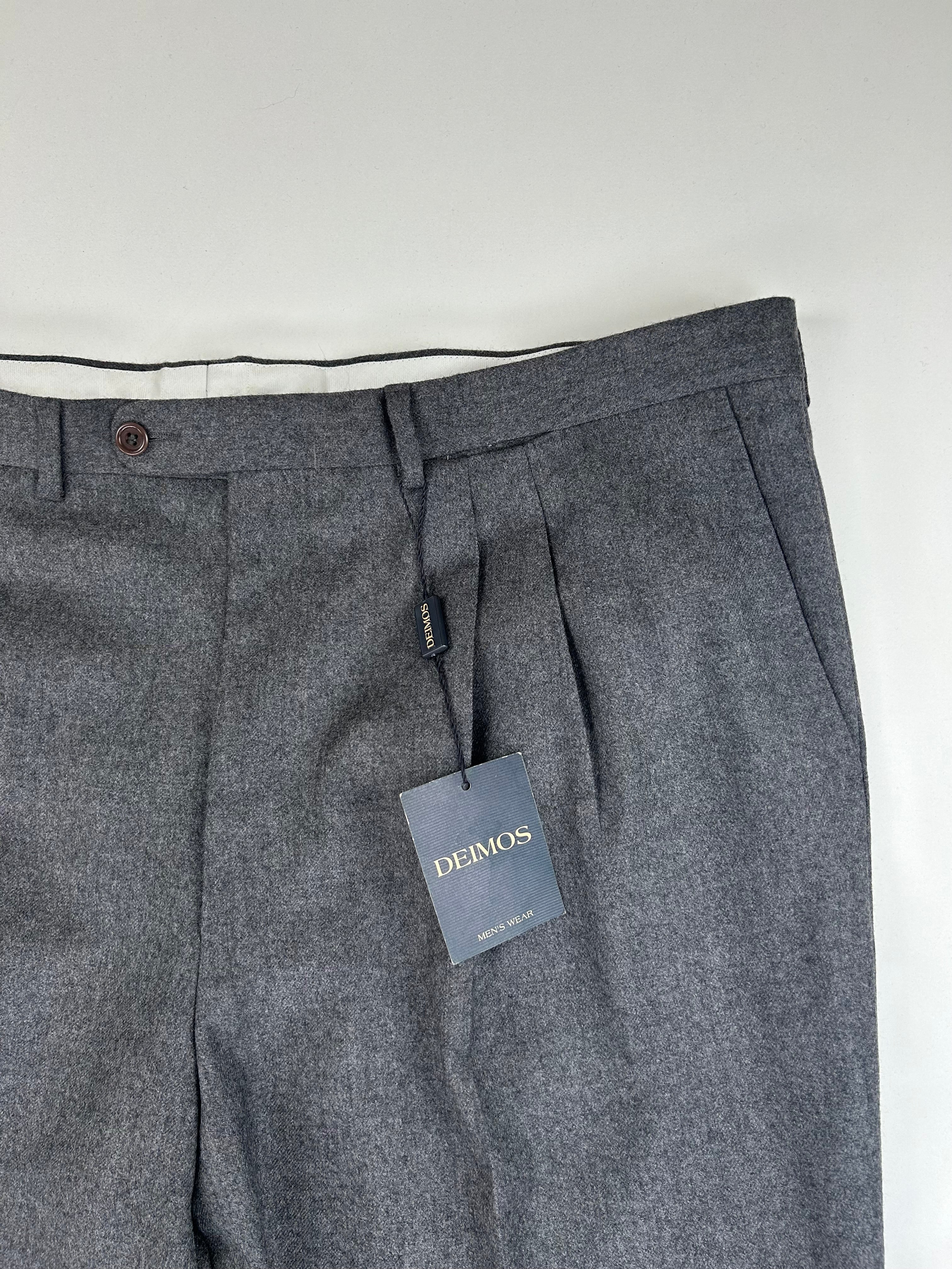 Deimos pantalone grigio — dettaglio tessuto — IlBotteghino