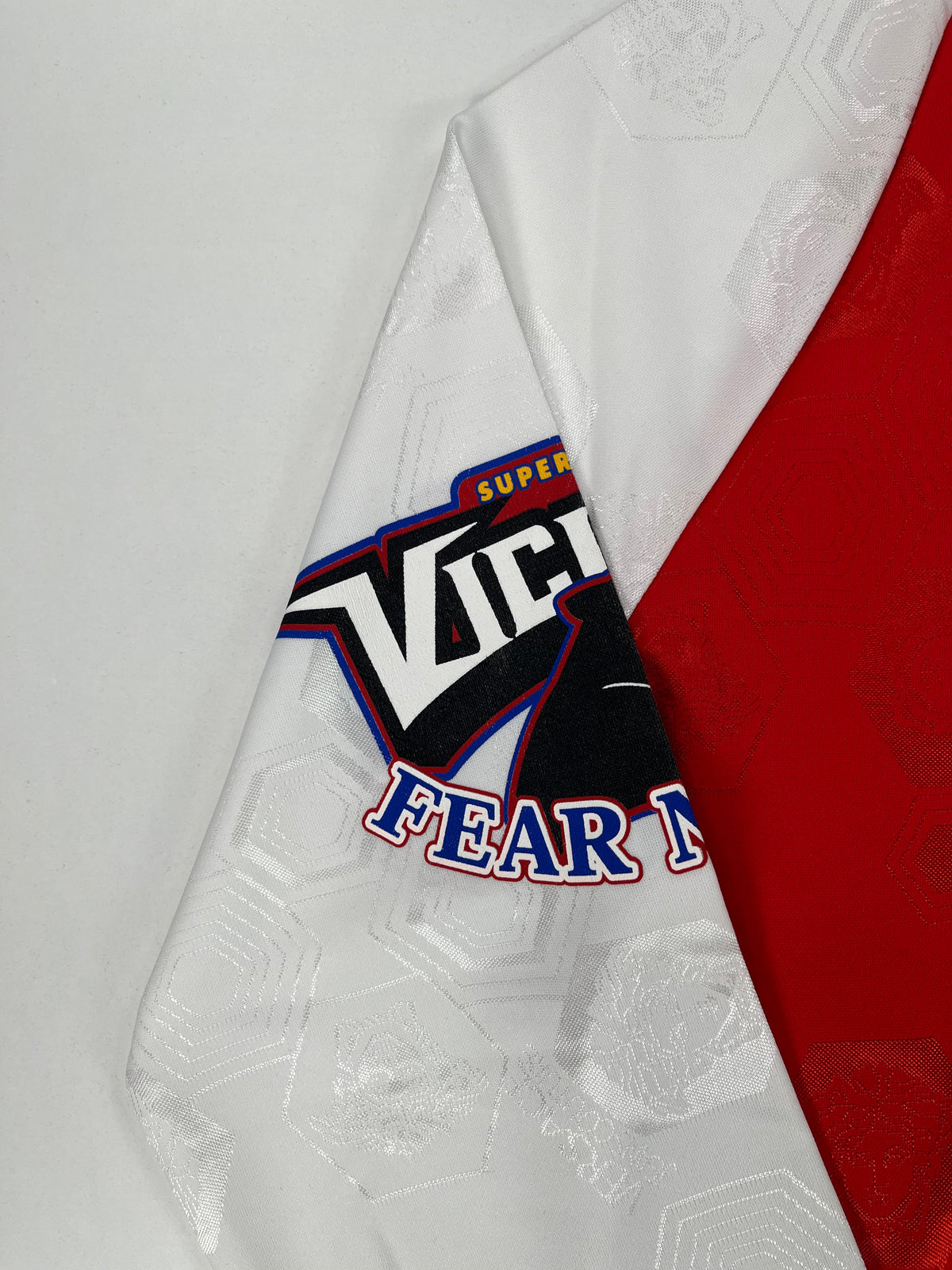 Versace Jeans Couture Polo Stile Maglia da Calcio Rossa e Bianca Jacquard Medusa "Vicious" – foto 6 di 10