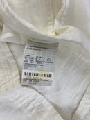 Pantalone Hugo Boss Cabana-N lino bianco, dettaglio texture tessuto lino