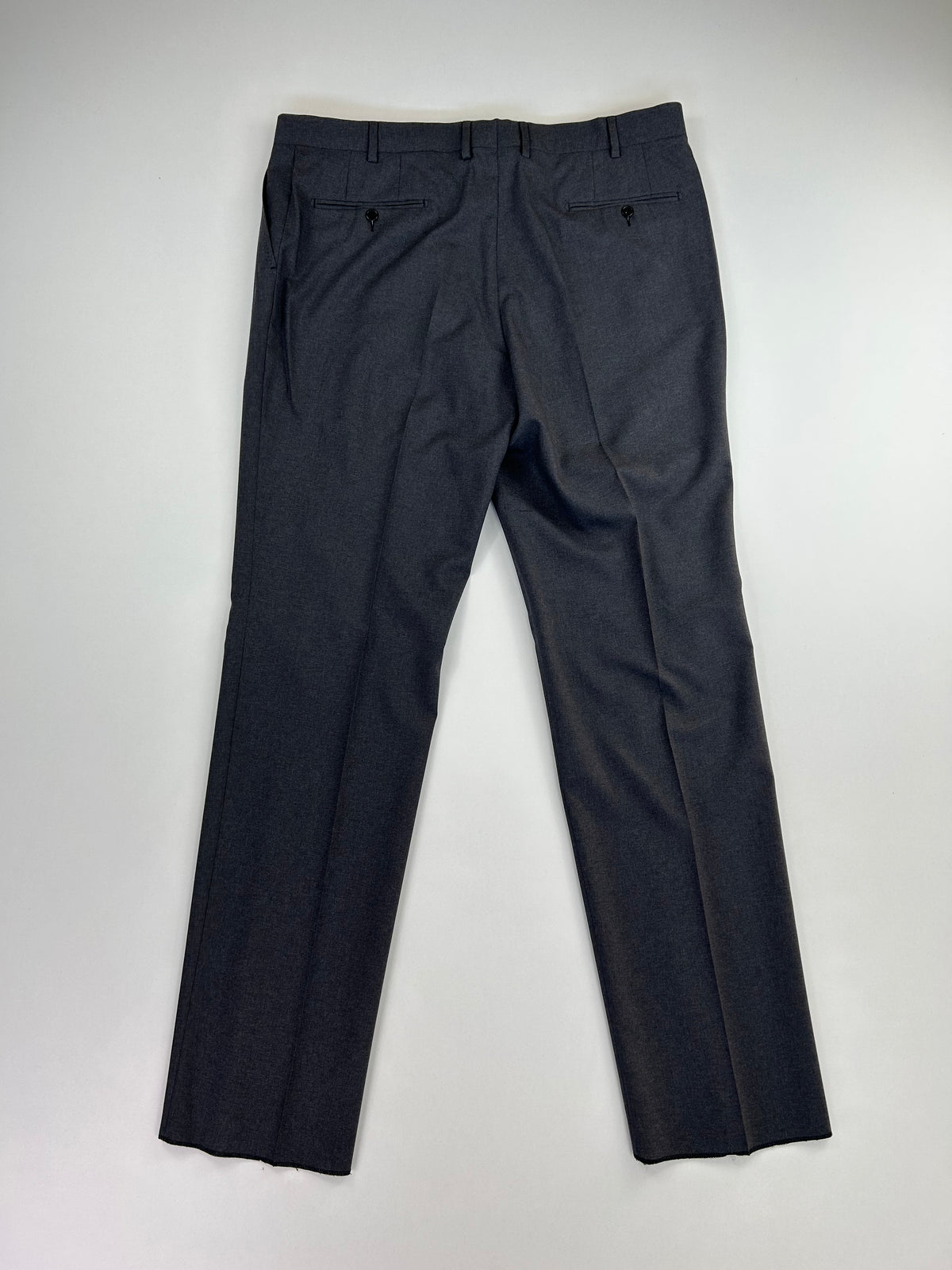 Berry pantalone grigio scuro — lana merinos — IlBotteghino