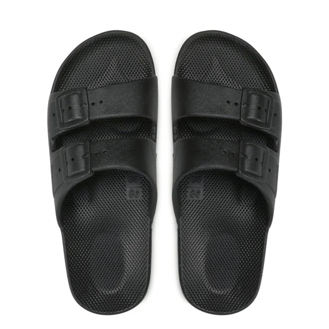 Ciabatta Freedom Moses nera in gomma naturale — IlBotteghino