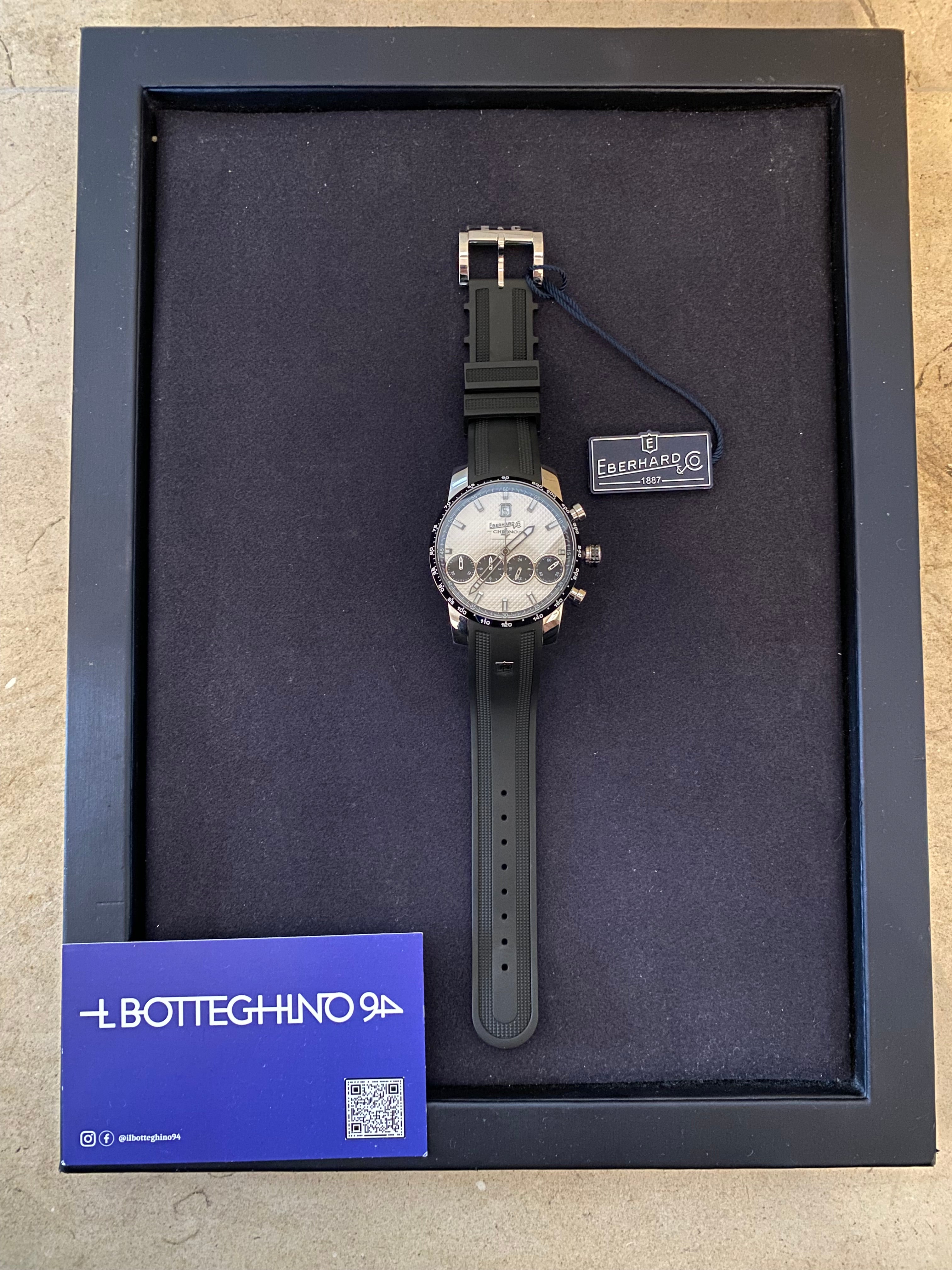 Eberhard Chrono 4 — cinturino in gomma — IlBotteghino