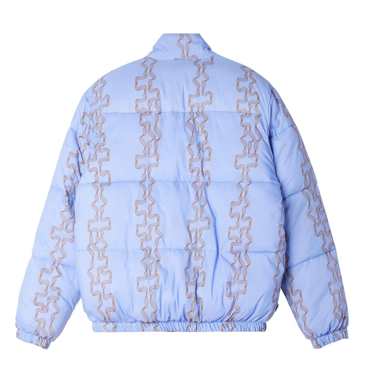Obey giacca Benny Puffer — dettaglio grafica all-over — IlBotteghino